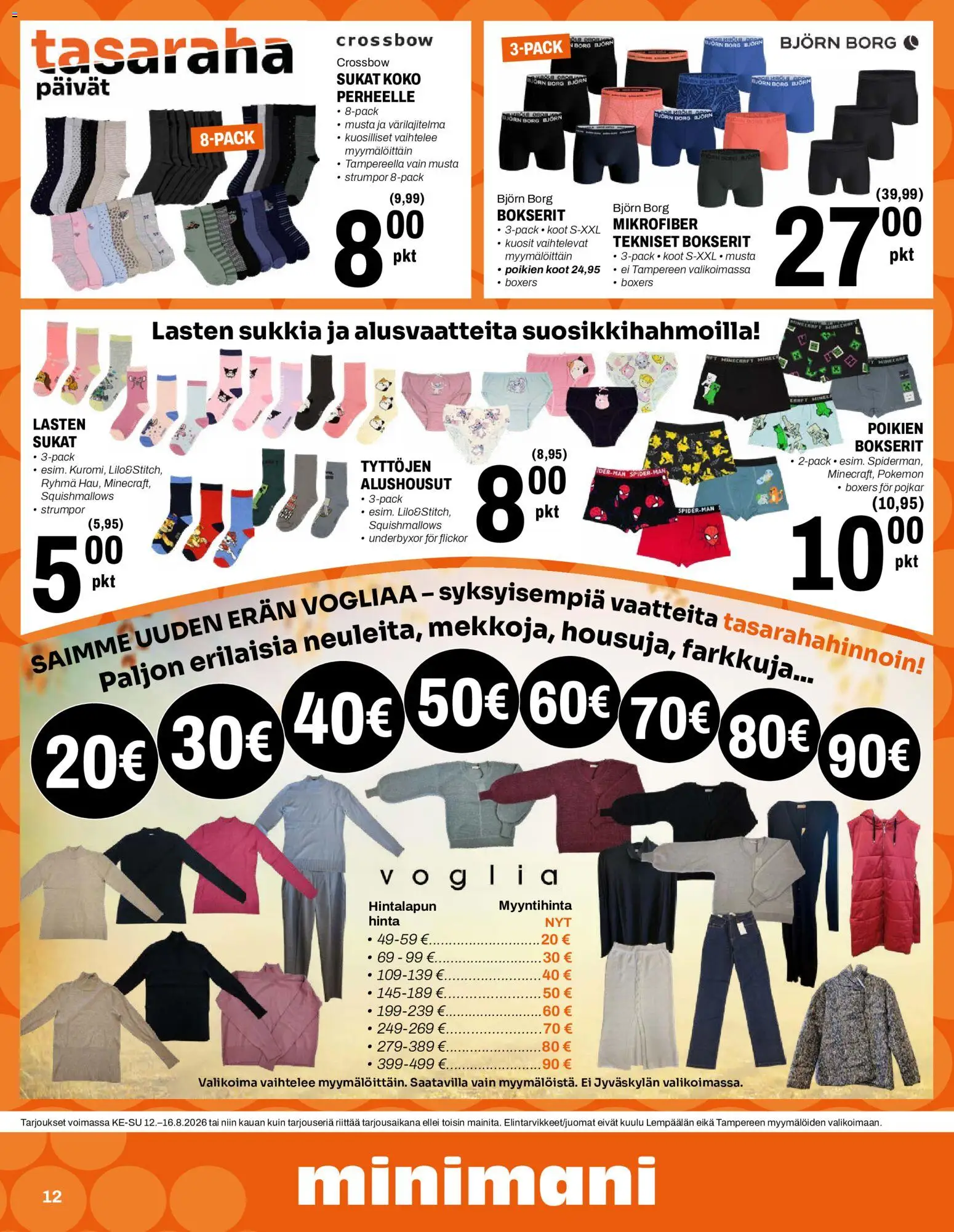 Minimani tarjoukset – voimassa 12/08/2026 alkaen | Sivu: 12