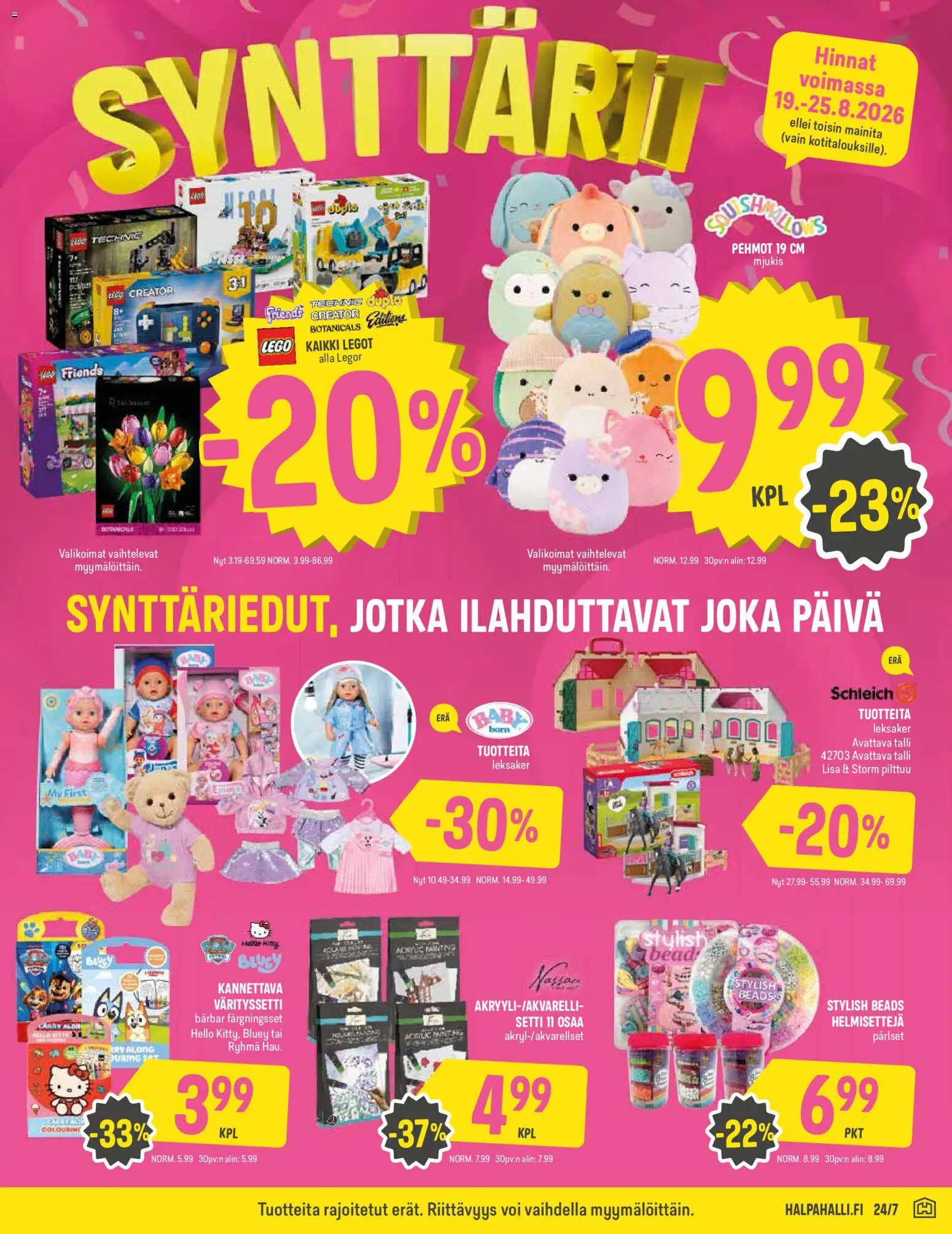 Halpa Halli tarjoukset – voimassa 19/08/2026 alkaen | Sivu: 9 | Tuotteet: Voi, Legot
