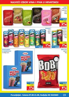 Vrutak Katalog - Pregled kataloga iz trgovine Vrutak, vrijedi od 08.06.2026 | Stranica: 19 | Proizvodi: Lindt, Pringles, Paprika, Kikiriki