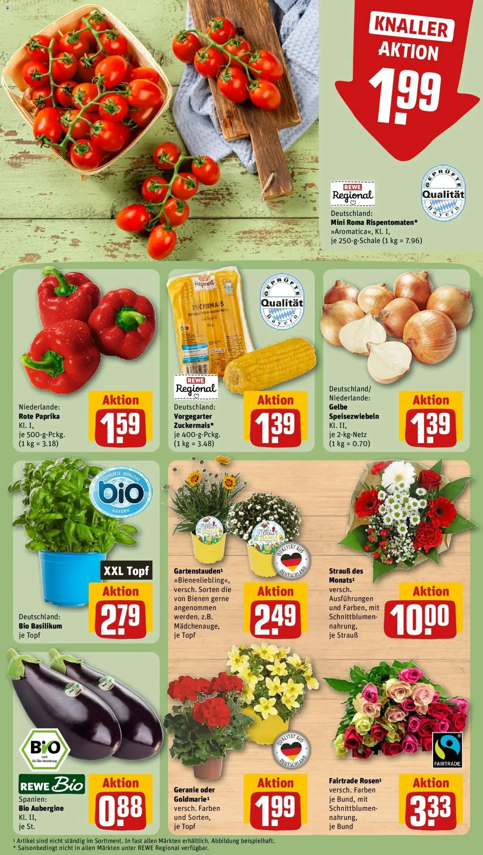 Rewe Prospekt München – gültig ab 17.05.2026 | Seite: 11 | Produkte: Paprika, Aubergine