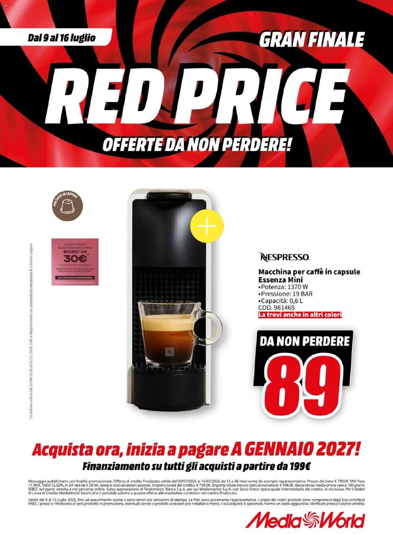 Volantino Media World del 09/07/2026 | Pagina: 53 | Prodotti: Caffè, Caffe in capsule