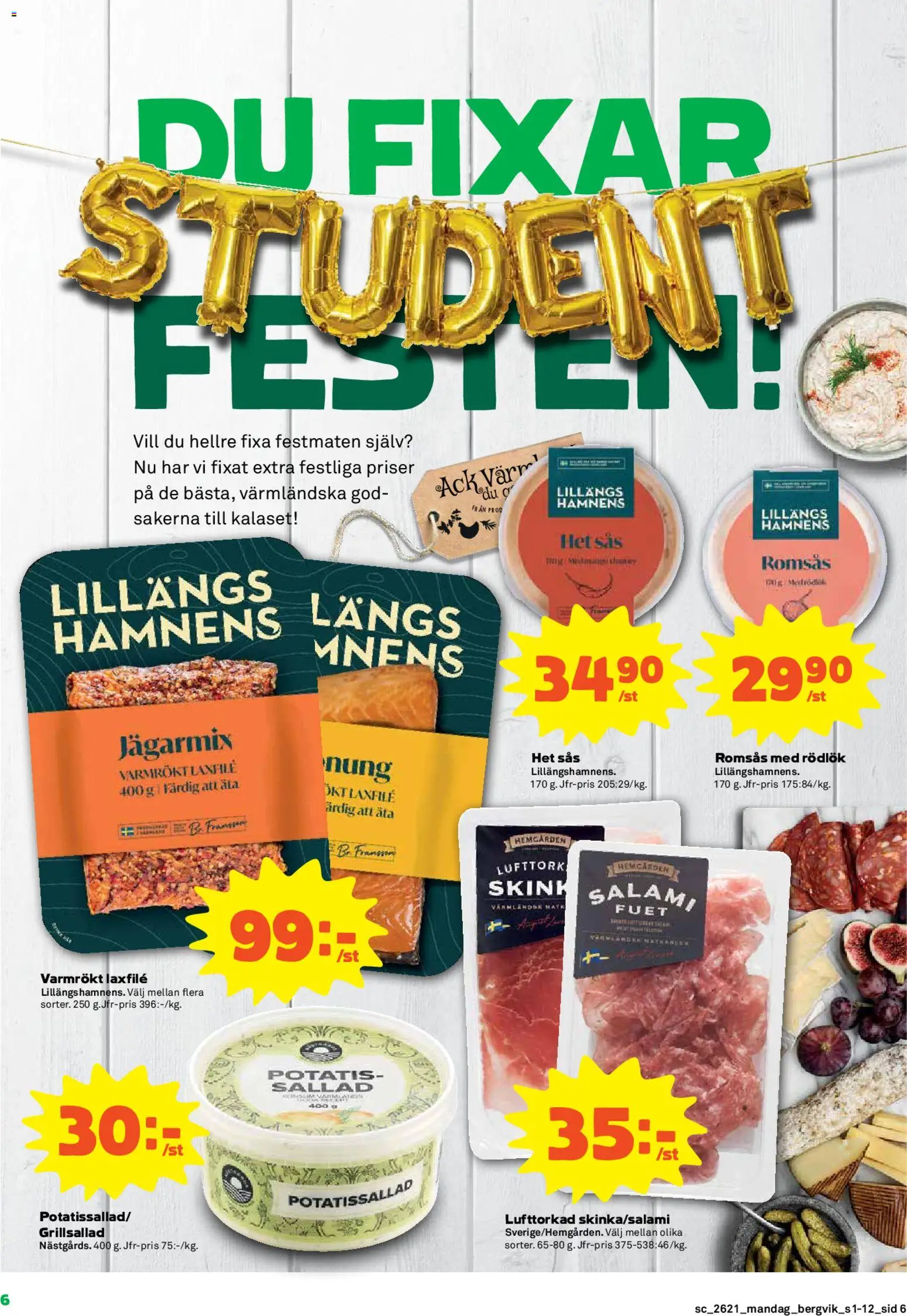 Stora Coop reklamblad aktuell från 18.05.2026 | Sida: 6 | Produkter: Romsås, Potatissallad, Salami, Potatis