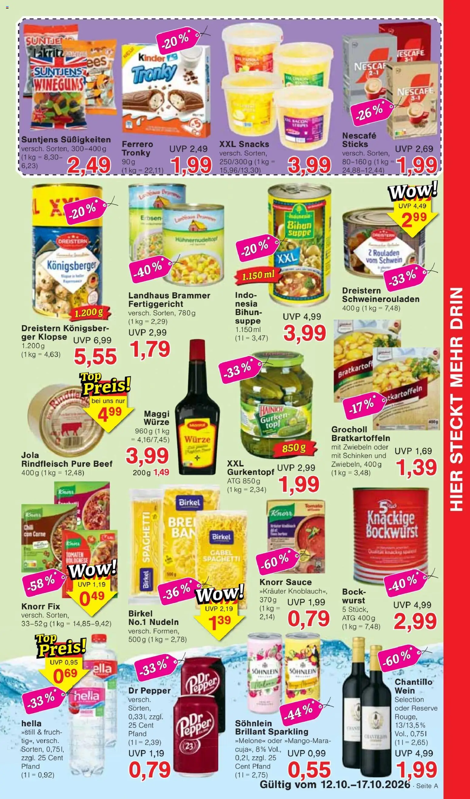 Jawoll Prospekt – gültig ab 12.10.2026 | Seite: 5 | Produkte: Zwiebeln, Schinken, Wein, Süßigkeiten