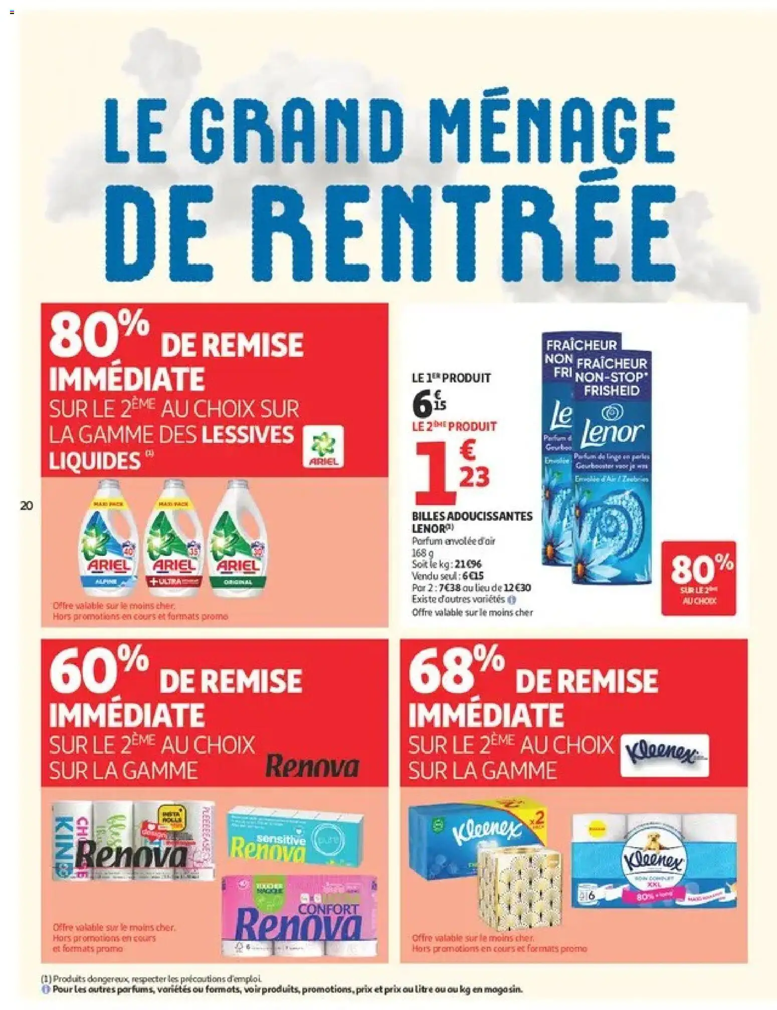 {H1} | Page: 20 | Produits: Lenor, Parfum, Détergent, Hygiène