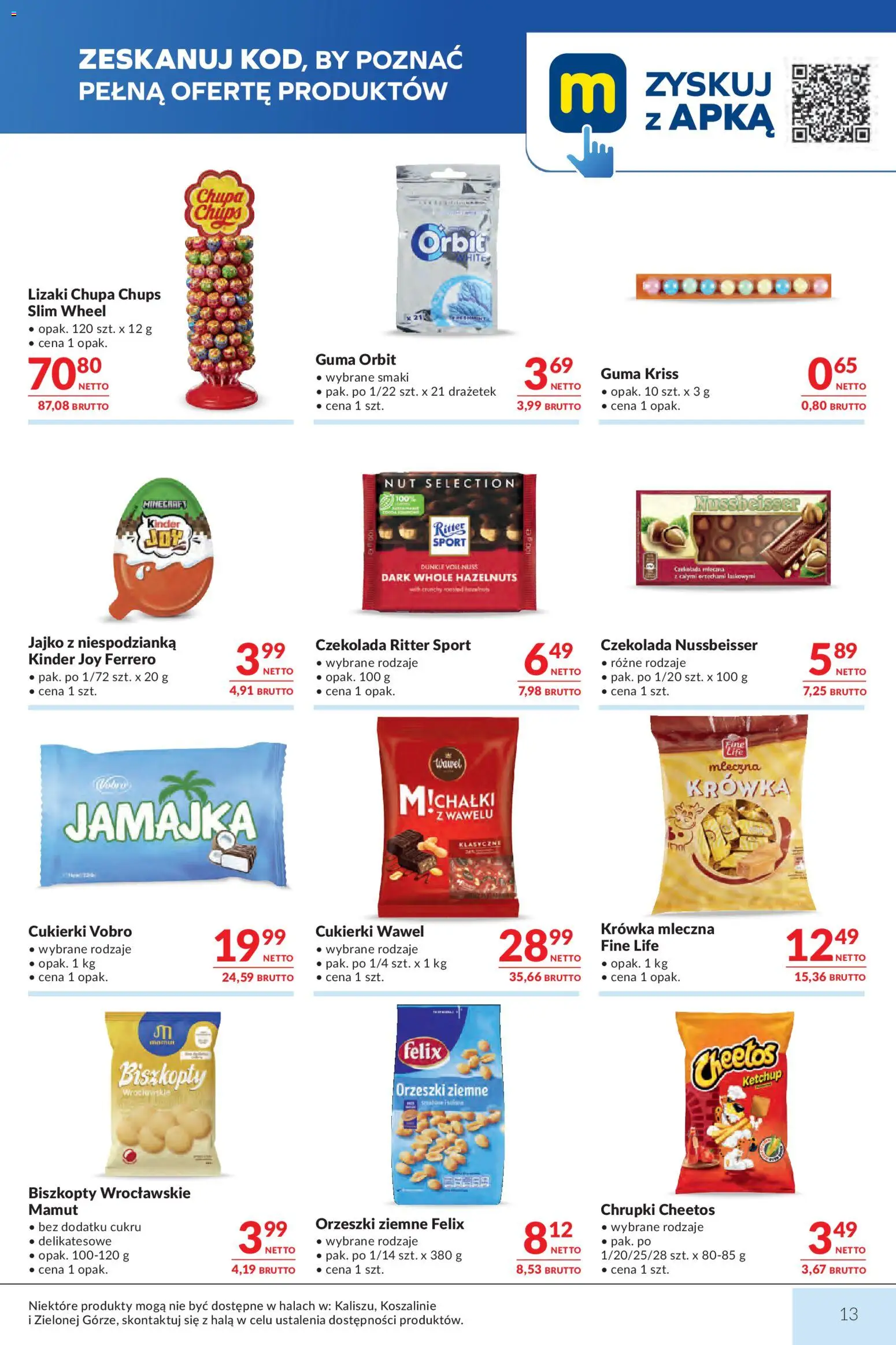 Makro gazetka od 12.05.2026 | Strona: 13 | Produkty: Ketchup, Kinder Joy, Lizaki, Lizaki chupa chups
