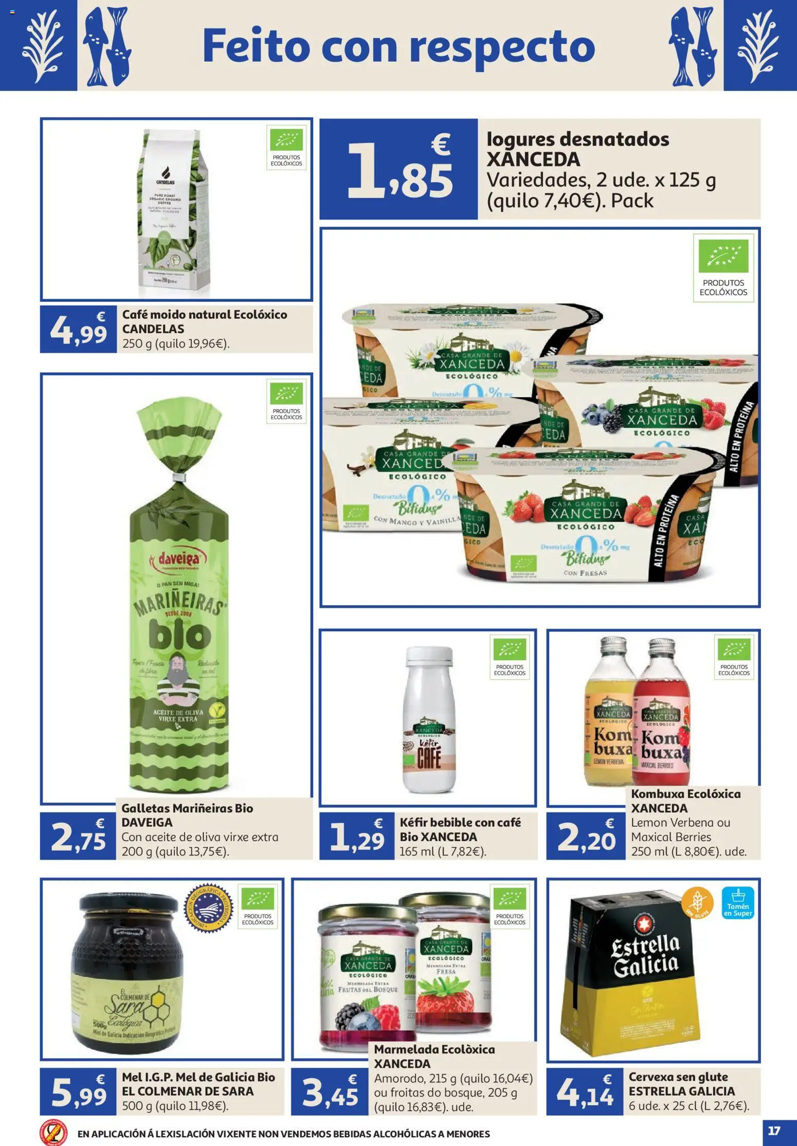 Alcampo Vive Galicia │ válido desde el 23/07/2026 | Página: 17 | Productos: Aceite, Pan, Café, Galletas