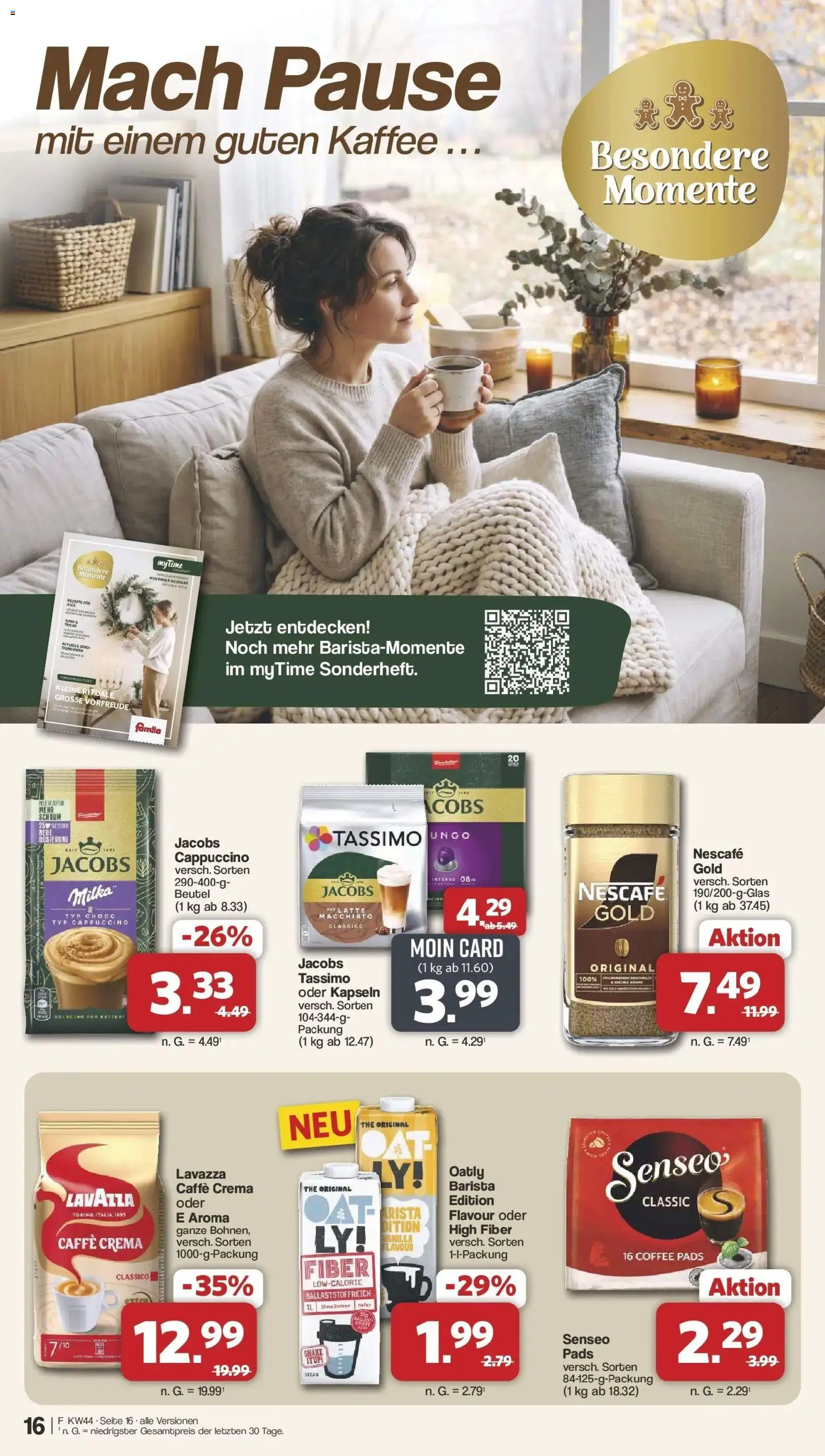 Famila Nordwest - Famila: Wochenangebote – gültig ab 26.10.2026 | Seite: 16 | Produkte: Lavazza, Kaffee, Zucker, Oatly
