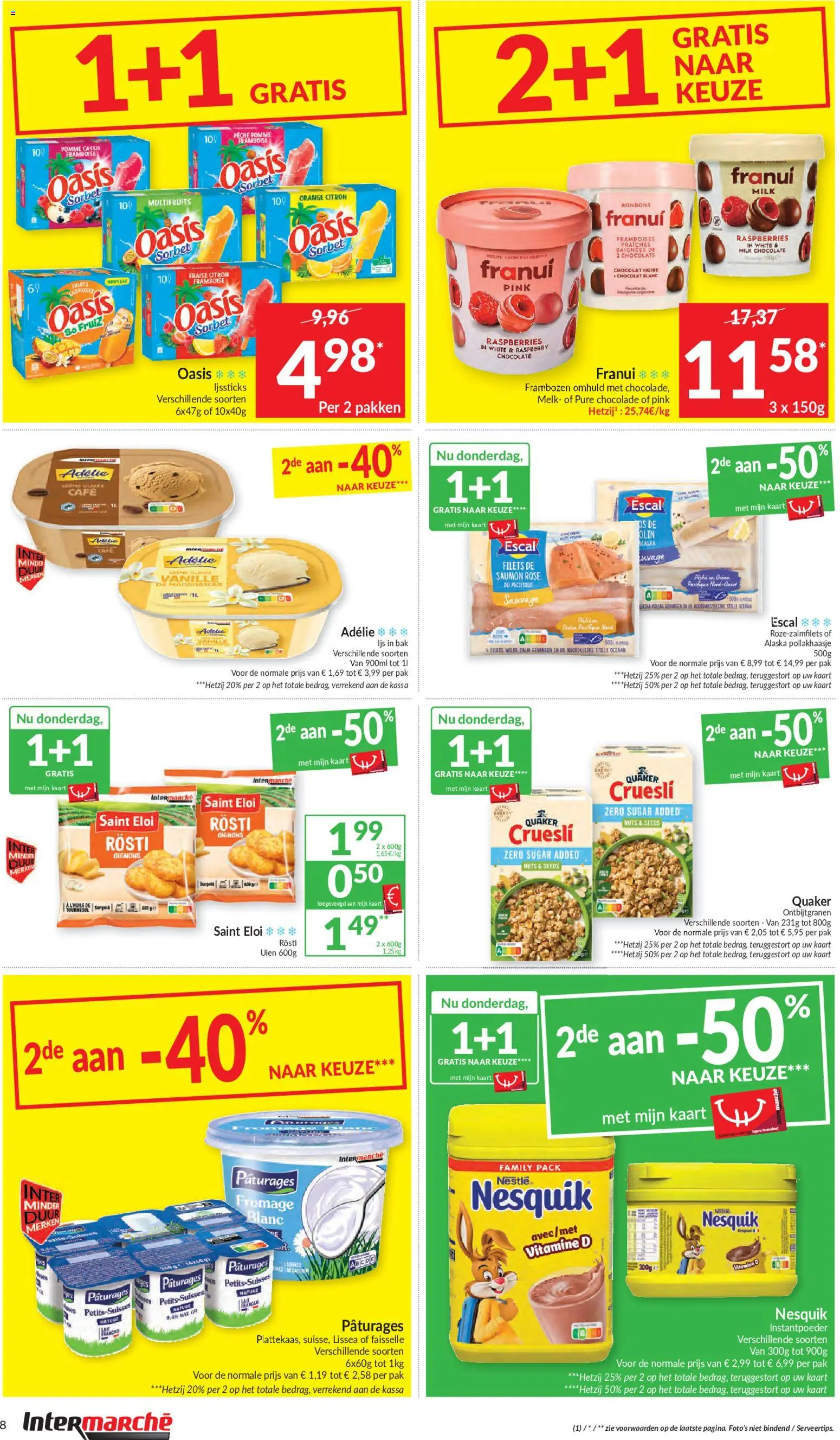 {H1} | Pagina: 8 | Producten: Zalm, Kaart, Melk, Chocolade