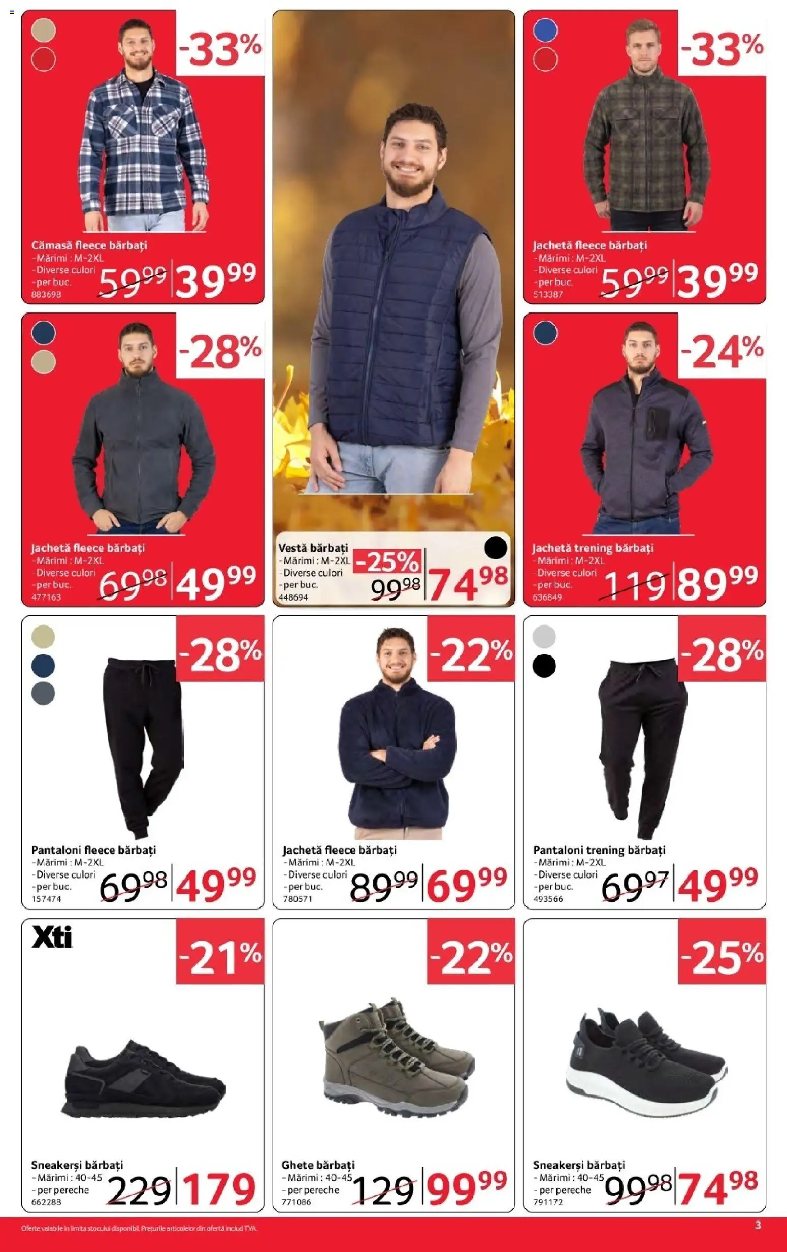 Noul catalog Selgros – valabil de la 30.10.2026 | Pagină: 3 | Produse: Jachetă, Trening, Trening Barbati, Vestă