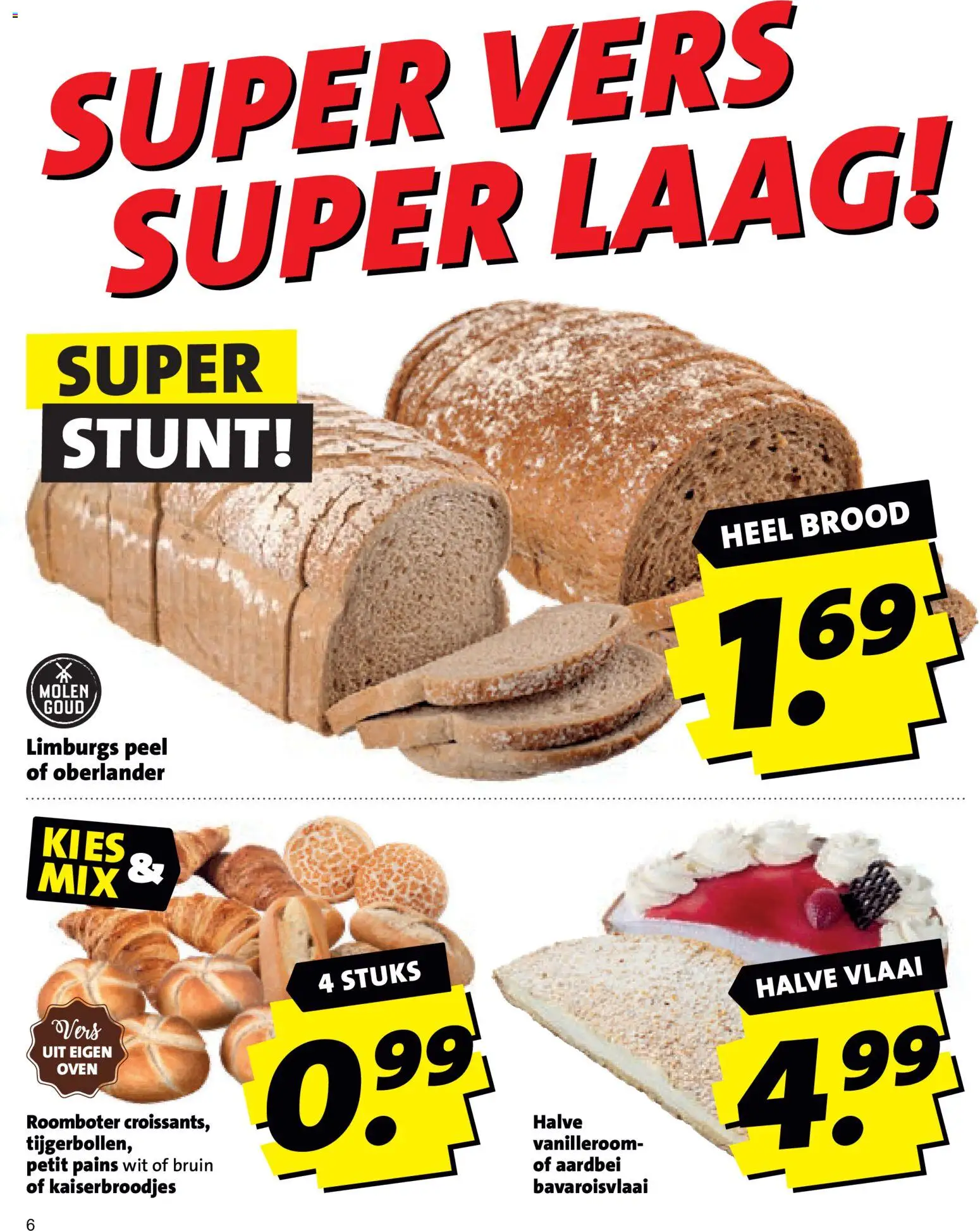 {H1} | Pagina: 6 | Producten: Brood, Roomboter, Oven, Aardbei