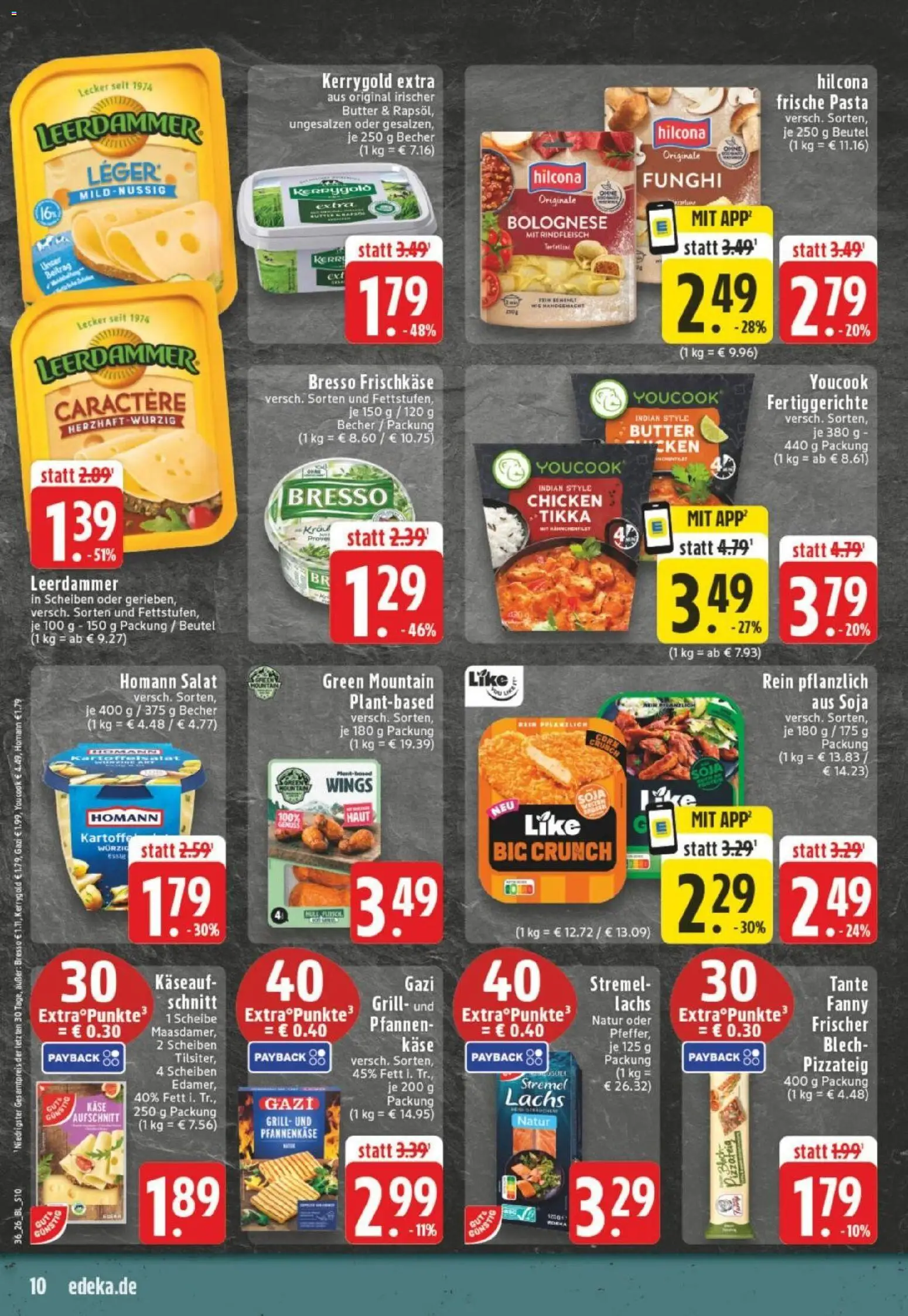 Edeka Prospekt Dortmund – gültig ab 31.08.2026 | Seite: 10 | Produkte: Youcook, Fertiggerichte, Rindfleisch, Frischkase