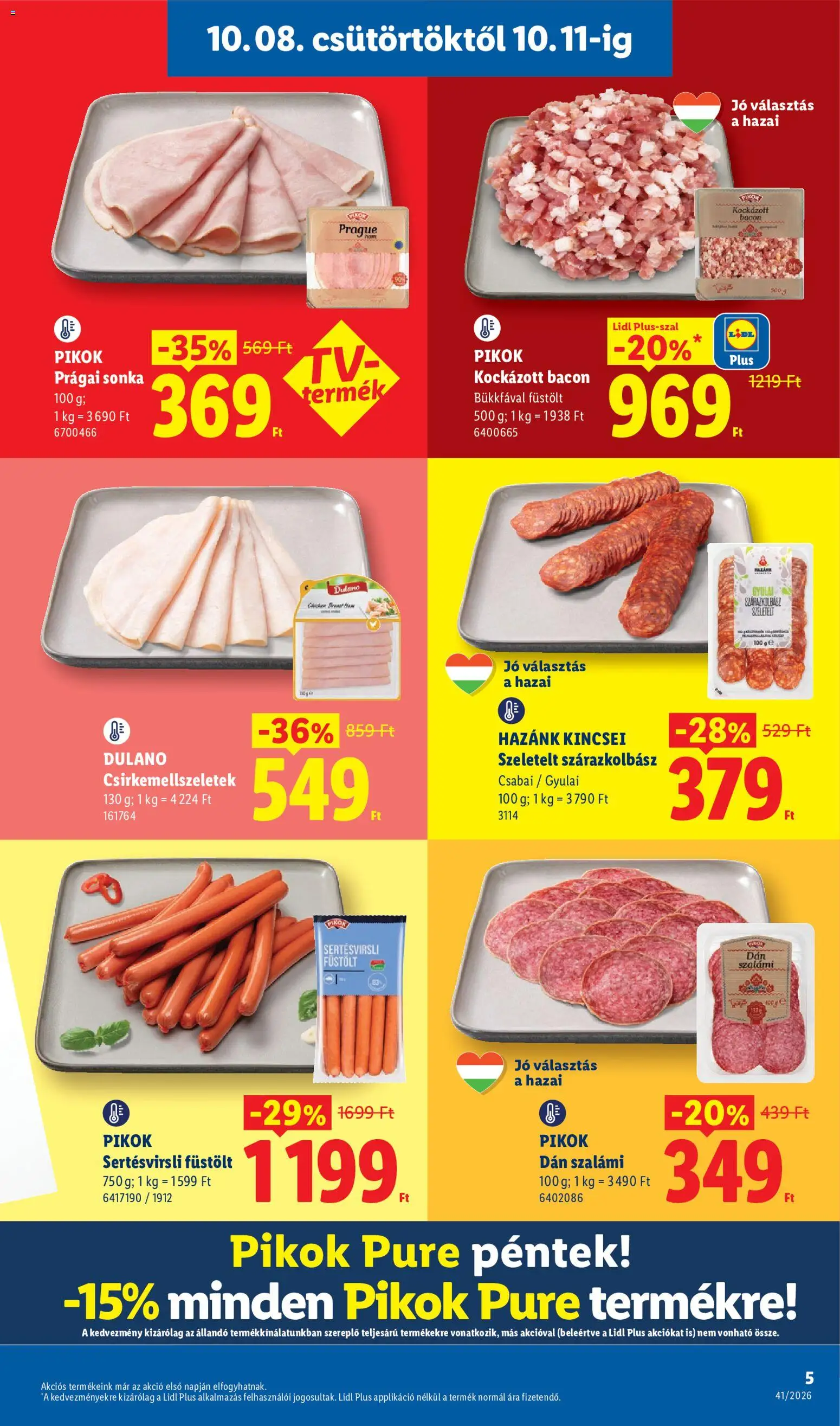 Lidl akciós ujság - amely érvényes a következő dátumtól: 2026.10.08. | Oldal: 5