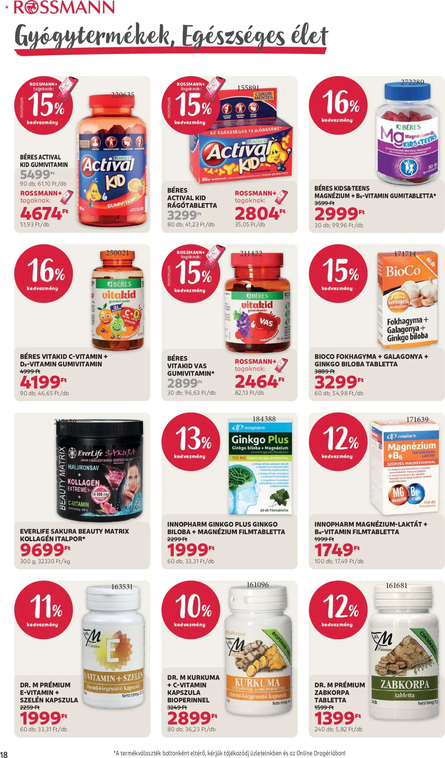 Rossmann akciós ujság - amely érvényes a következő dátumtól: 2026.08.31. | Oldal: 20 | Termékek: Magnézium, Vitamin, Vas, Cukor