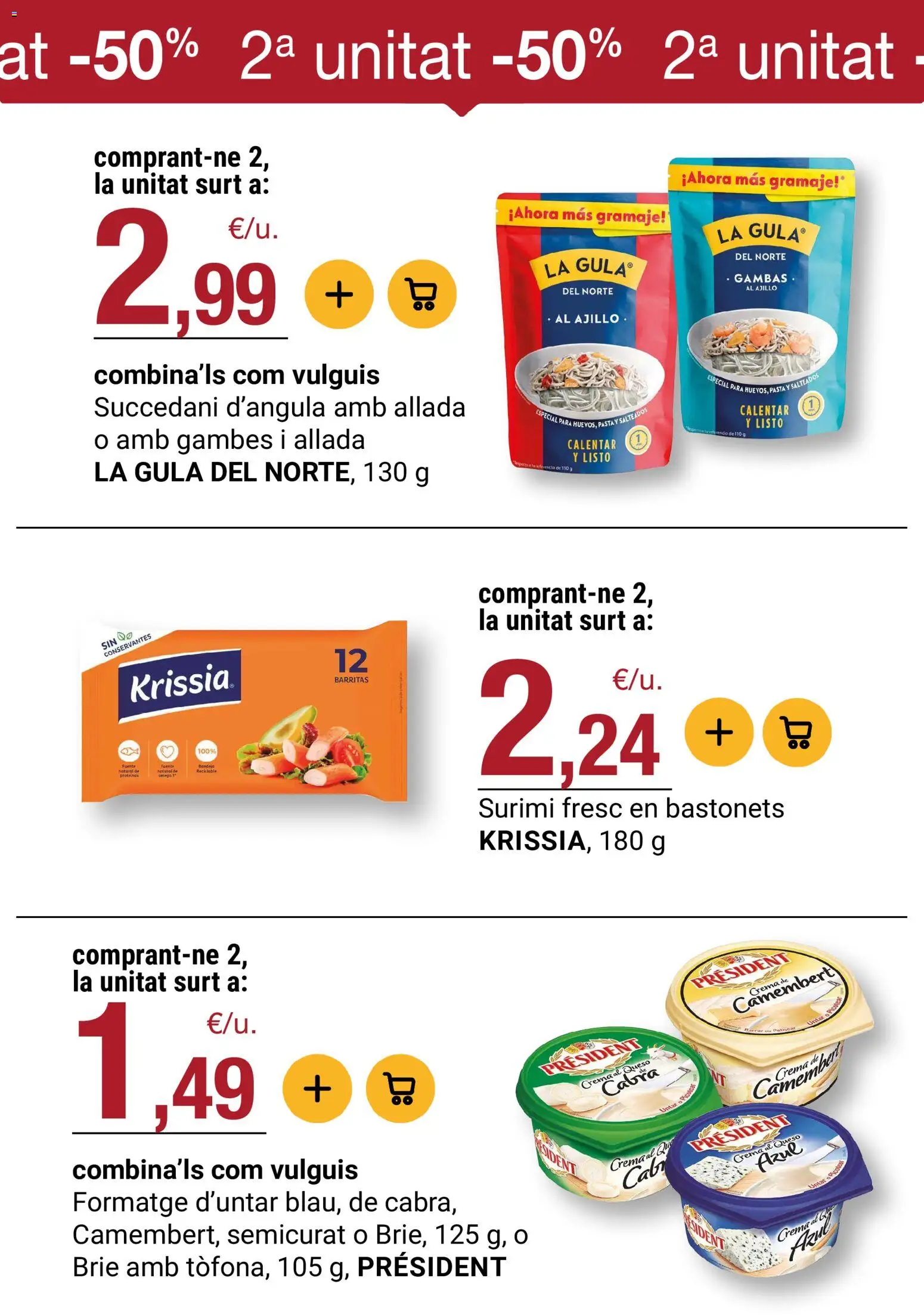 Bonpreu folleto │ válido desde el 16.06.2026 | Página: 34 | Productos: Queso, Pasta, Crema