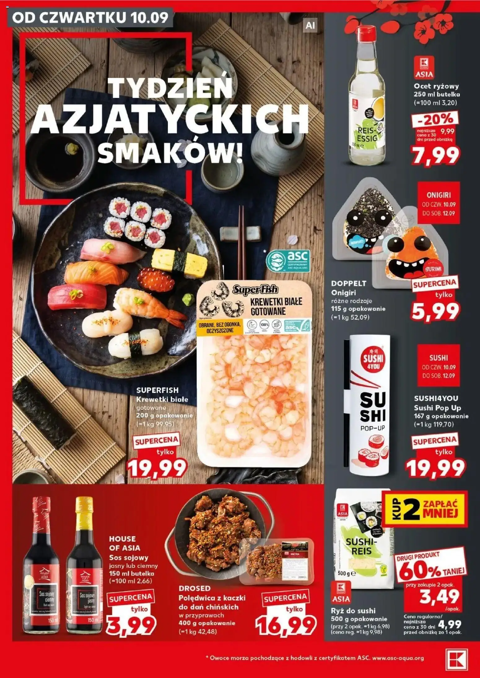 Kaufland gazetka - Super sobota od 12.09.2026 | Strona: 18 | Produkty: Surimi, Krewetki białe, Owoce, Owoce morza