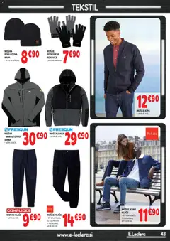 E.leclerc katalog akcije – veljaven od 30.09.2026 | Stran: 43 | Izdelki: Jakna, Hlace, Kapa, Rokavice