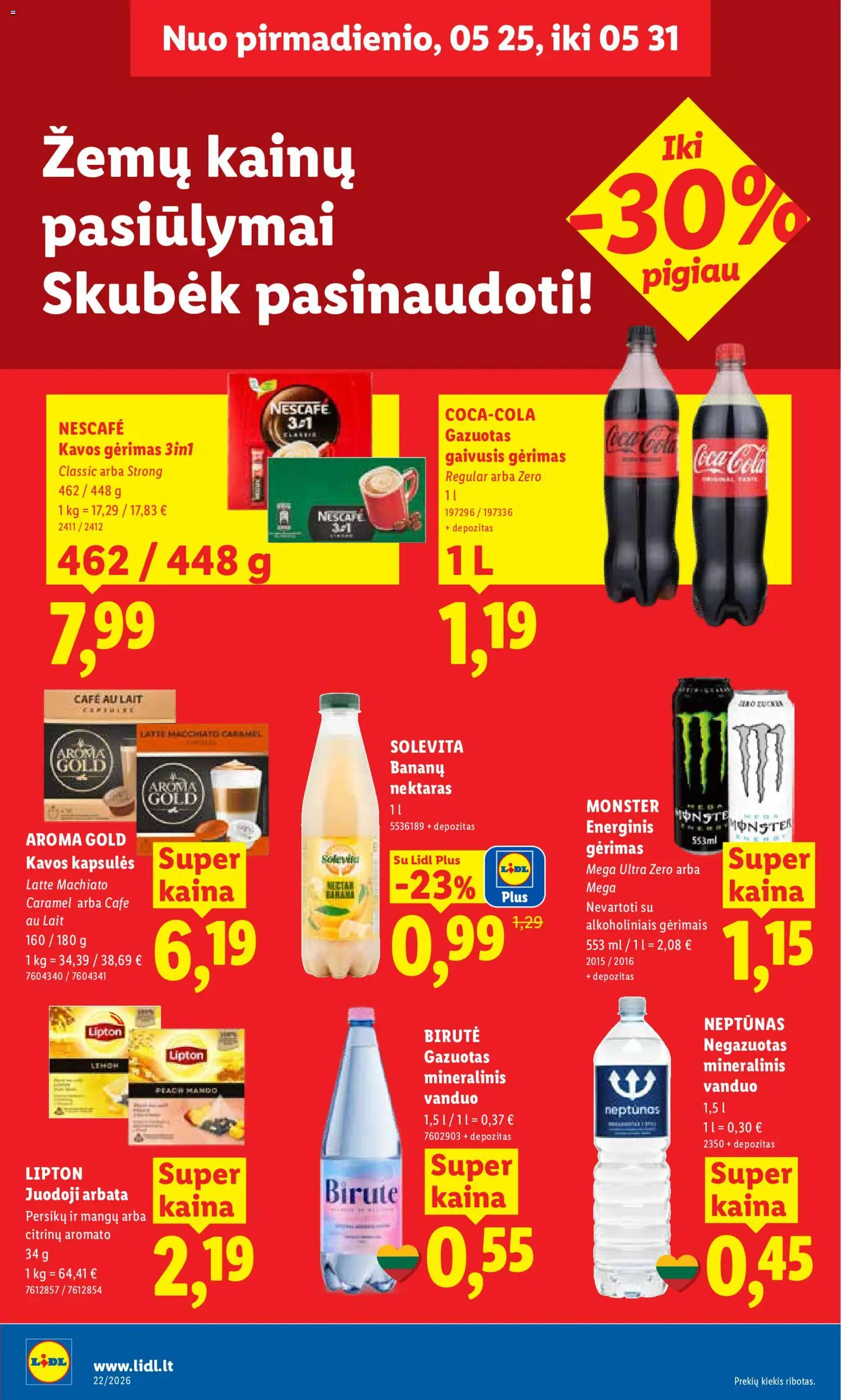 LIDL akcijos nuo 25.05.2026 | Puslapis: 16 | Prekių: Gaivusis gėrimas, Arbata