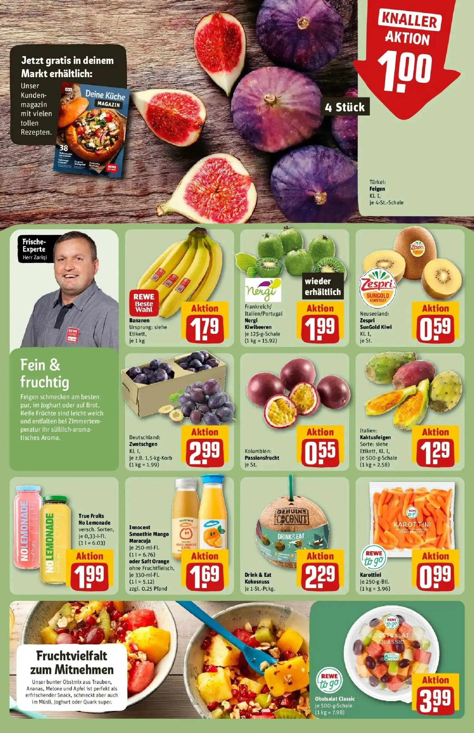 REWE Prospekt ab 07.09.2026 zum Blättern » Angebote | Seite: 6 | Produkte: Joghurt, Äpfel, Melone, Feigen