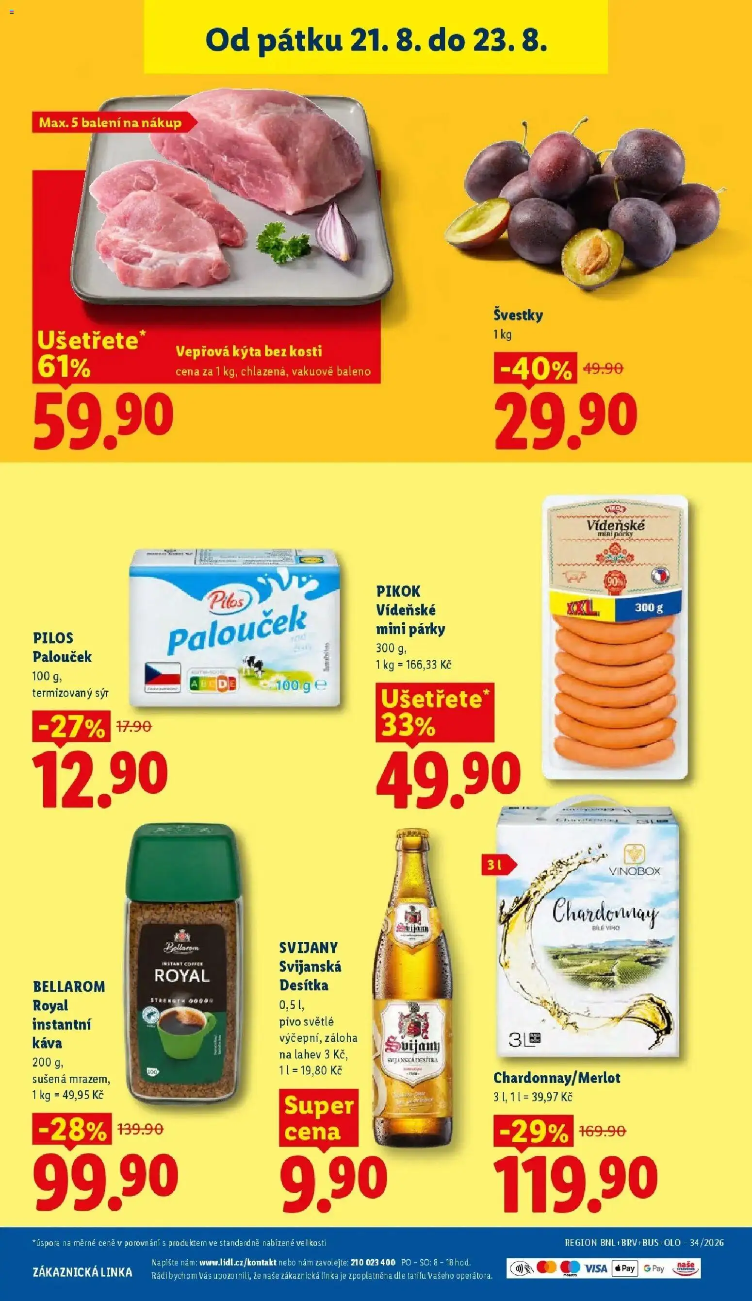 Lidl leták od 20.08.2026 - Nový akční leták | Strana: 43 | Produkty: Kýta bez kosti, Vepřová Kýta, Kýta, Svijany