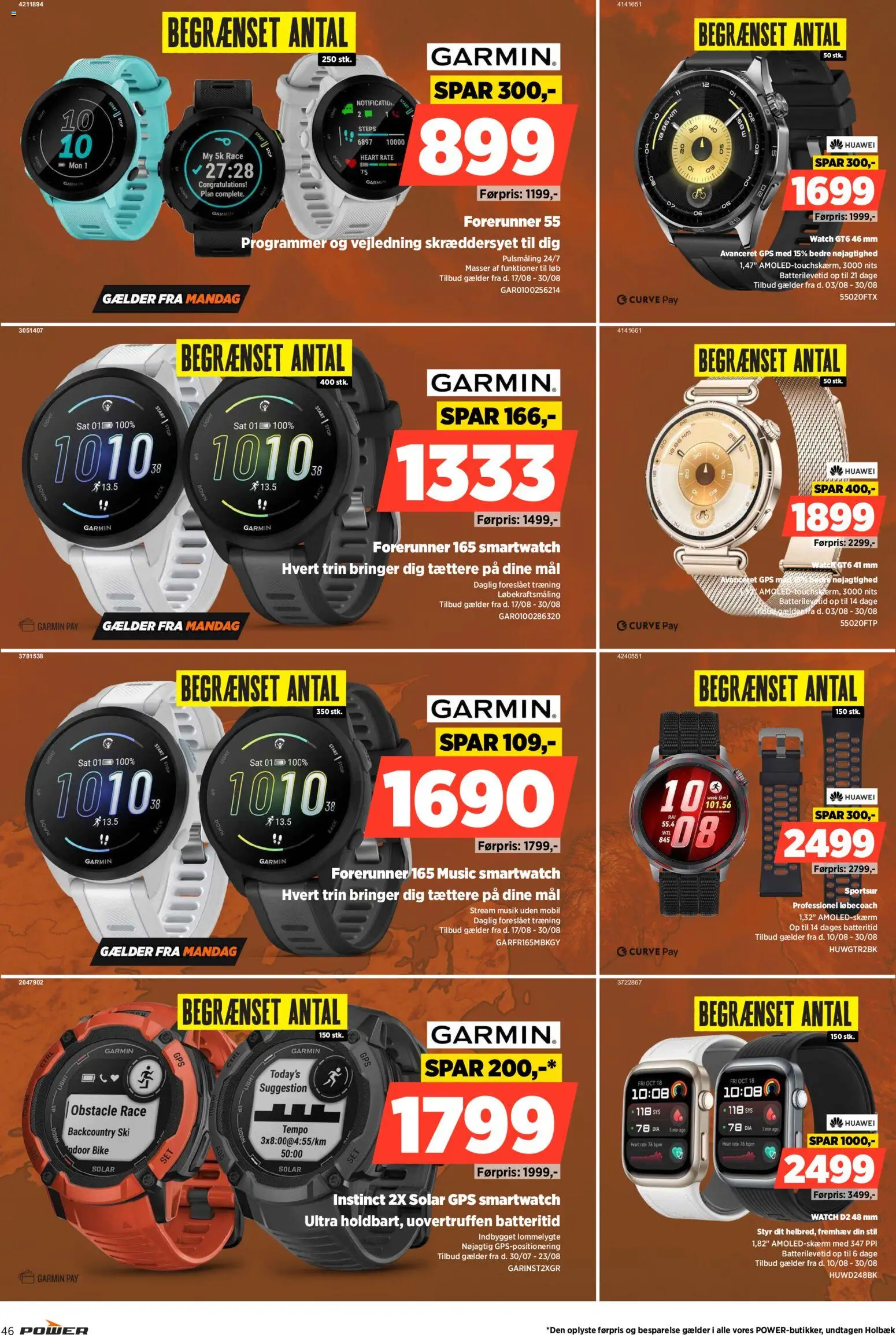 Power tilbudsavis – gyldig fra 14/08/2026 | Side: 46 | Produkter: GPS, Smartwatch