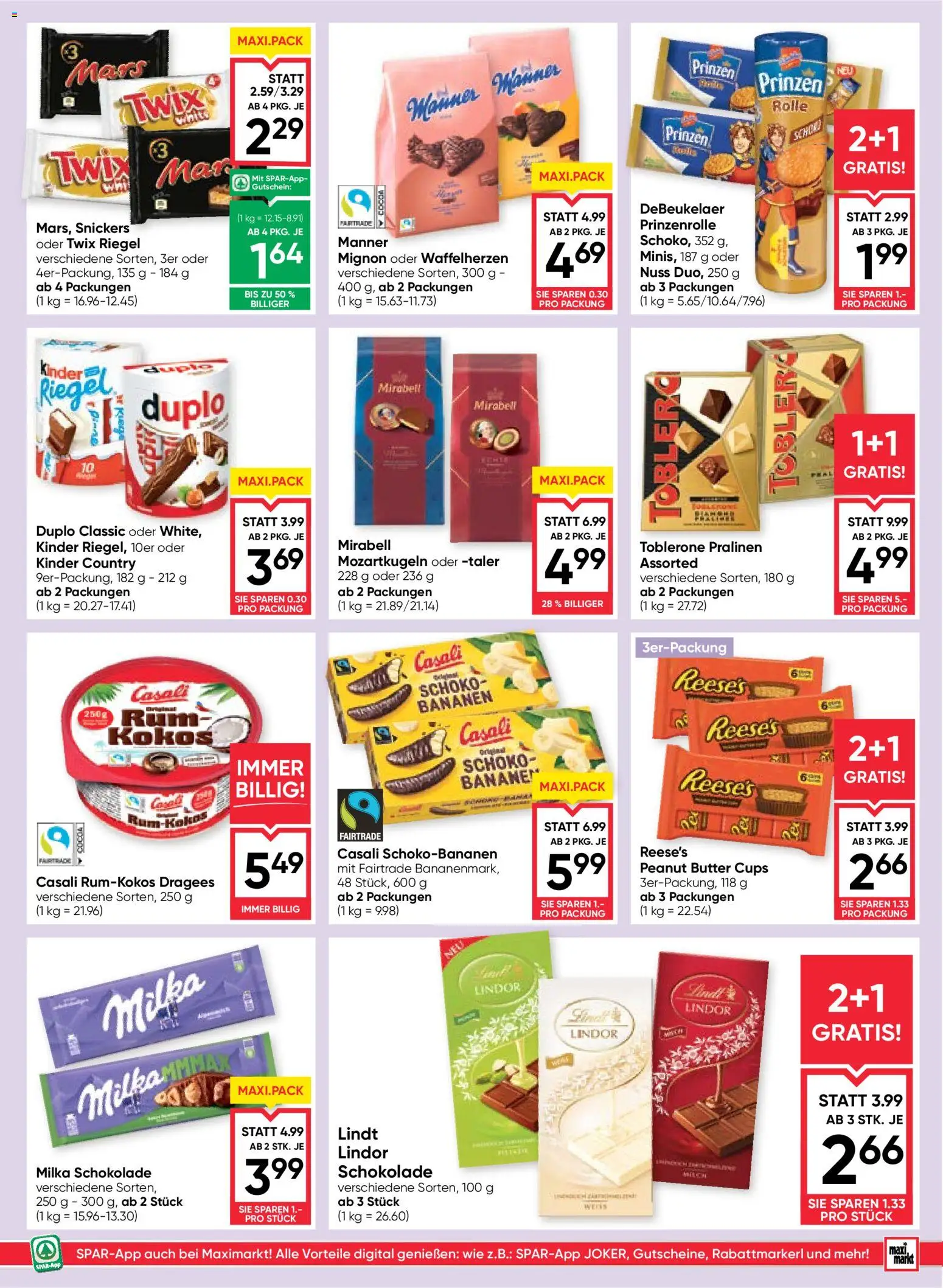 Maximarkt Flugblatt gültig ab 18.06.2026 | Seite: 11 | Produkte: Butter, Schokolade, Bananen
