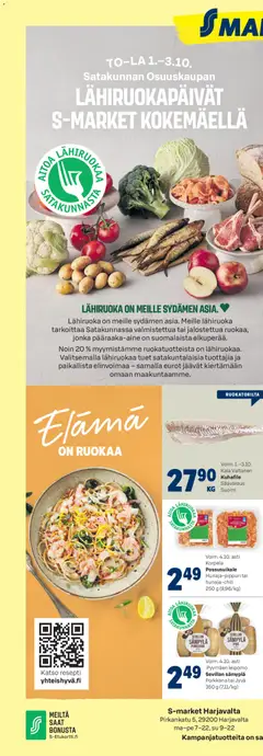 S-market-mainoslehti voimassa 01/10/2026 alkaen