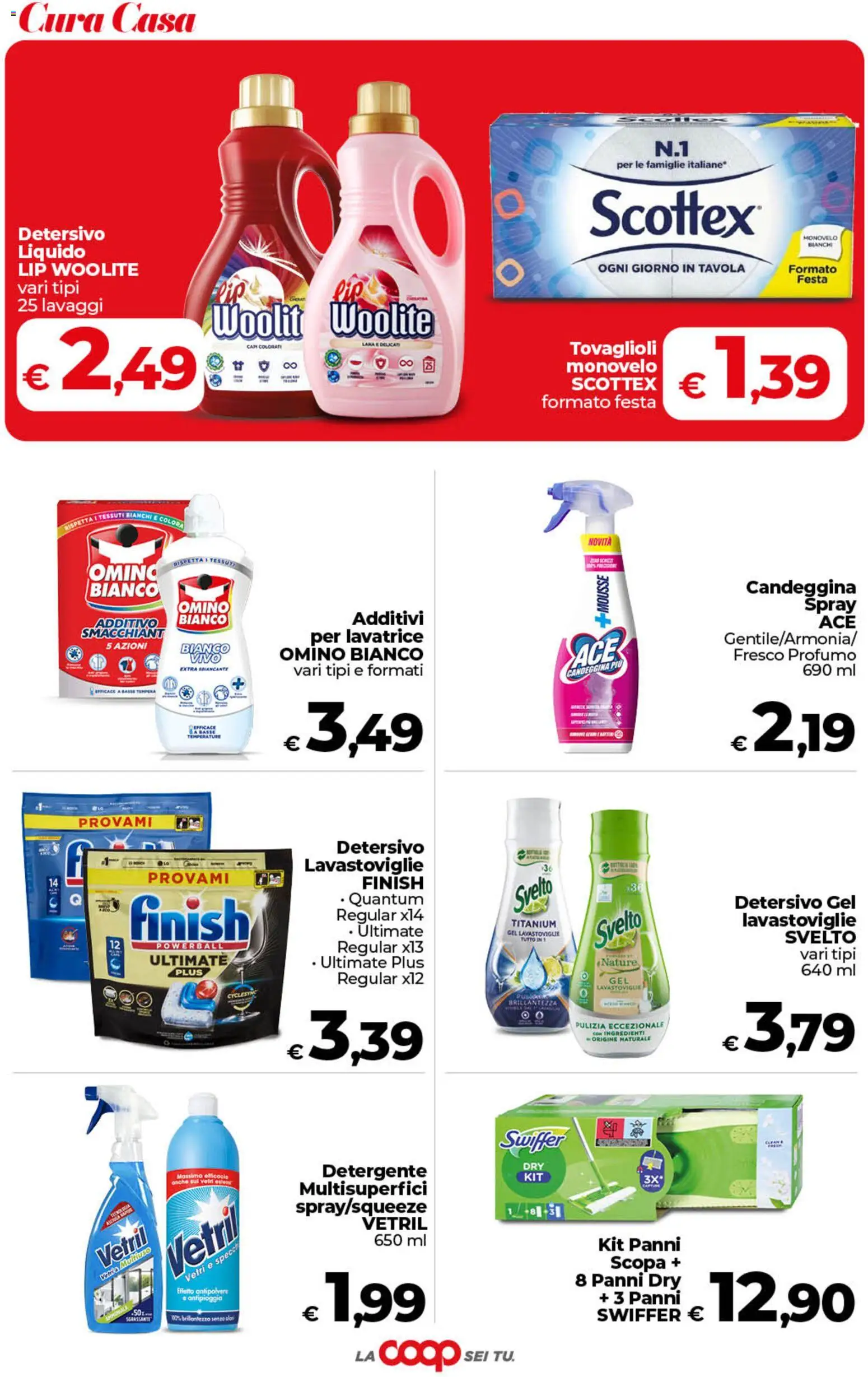Volantino COOP del 21/07/2026 | Pagina: 43 | Prodotti: Candeggina, Lavatrice, Lavastoviglie, Profumo