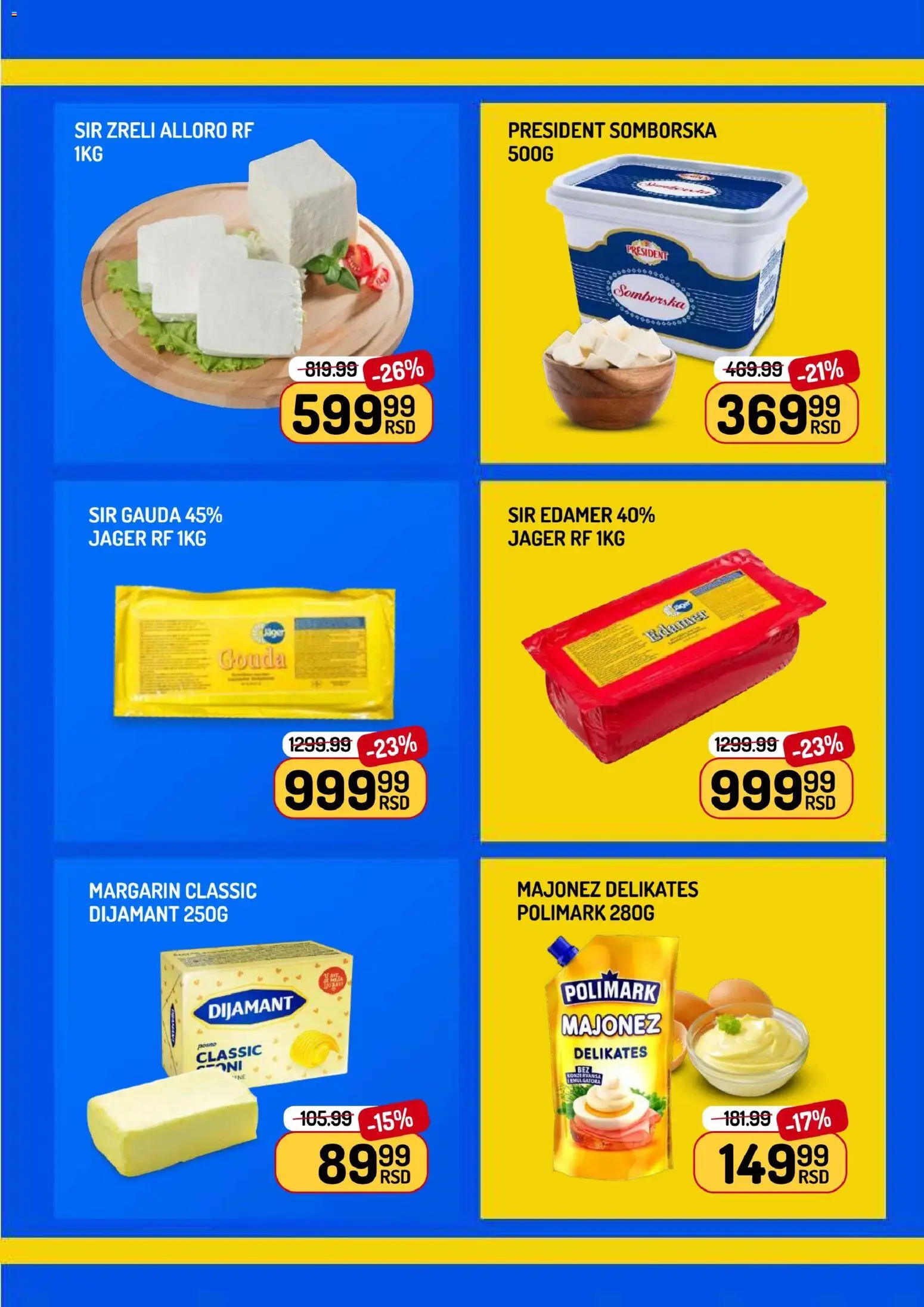 Aman katalog - važi od 06.03.2026 | Strana: 9 | Proizvode: Majonez, Edamer, Margarin, Sir