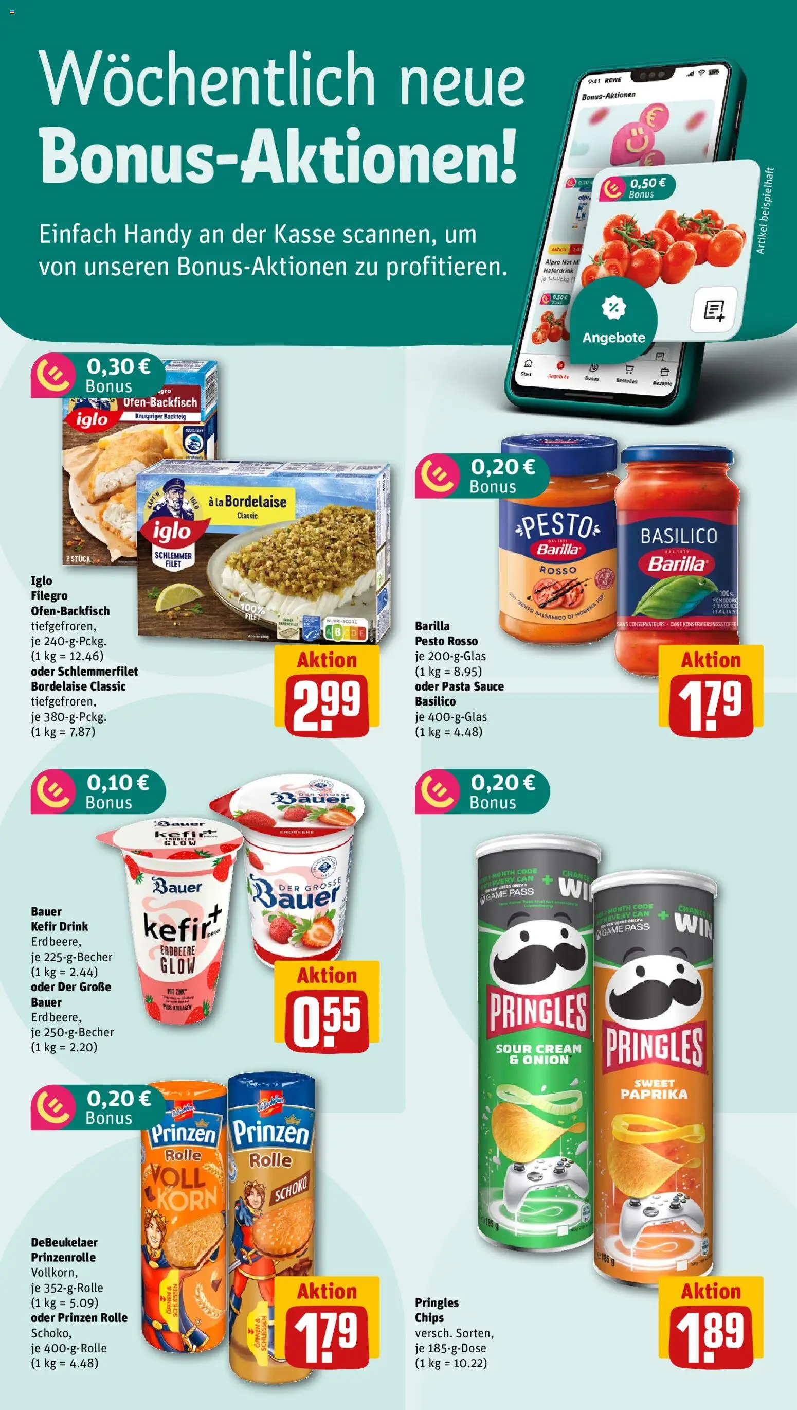 Rewe Prospekt 	 – gültig ab 11.05.2026 | Seite: 2 | Produkte: Kefir, Barilla pesto, Alpro, Paprika