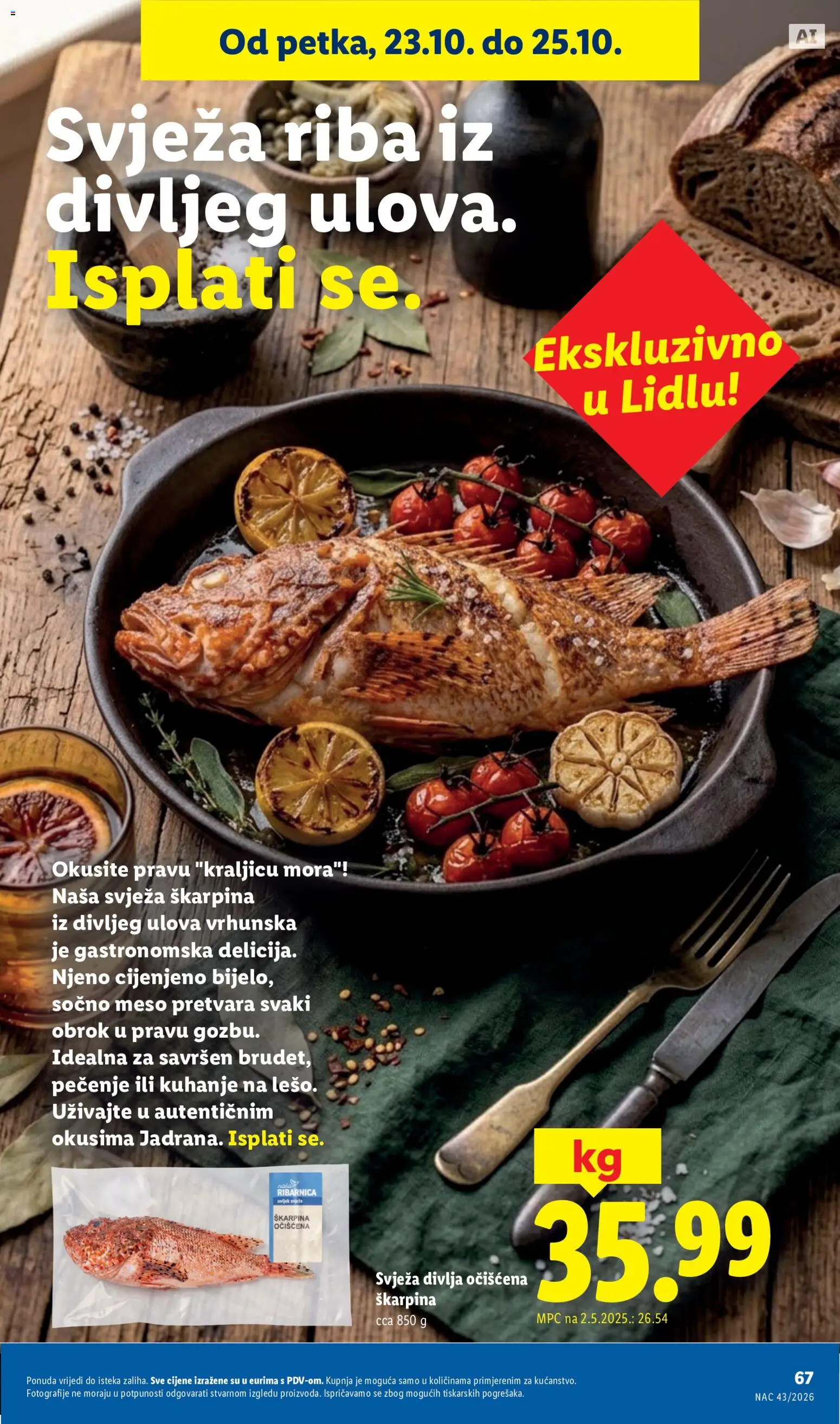 Lidl katalog | vrijedi od 19.10.2026 | Stranica: 67