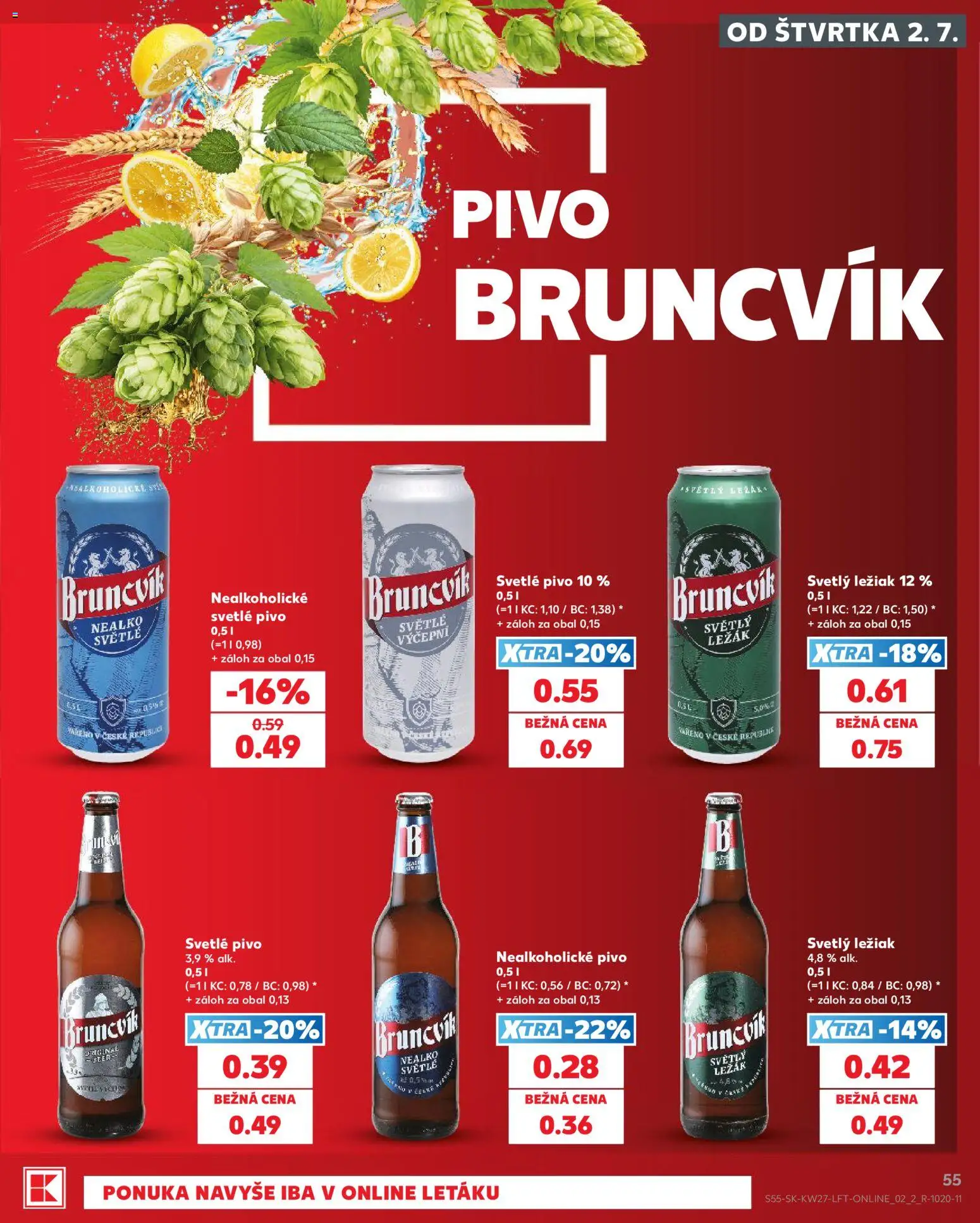 Kaufland SK akciós ujság - amely érvényes a következő dátumtól: 2026.07.02. | Oldal: 55