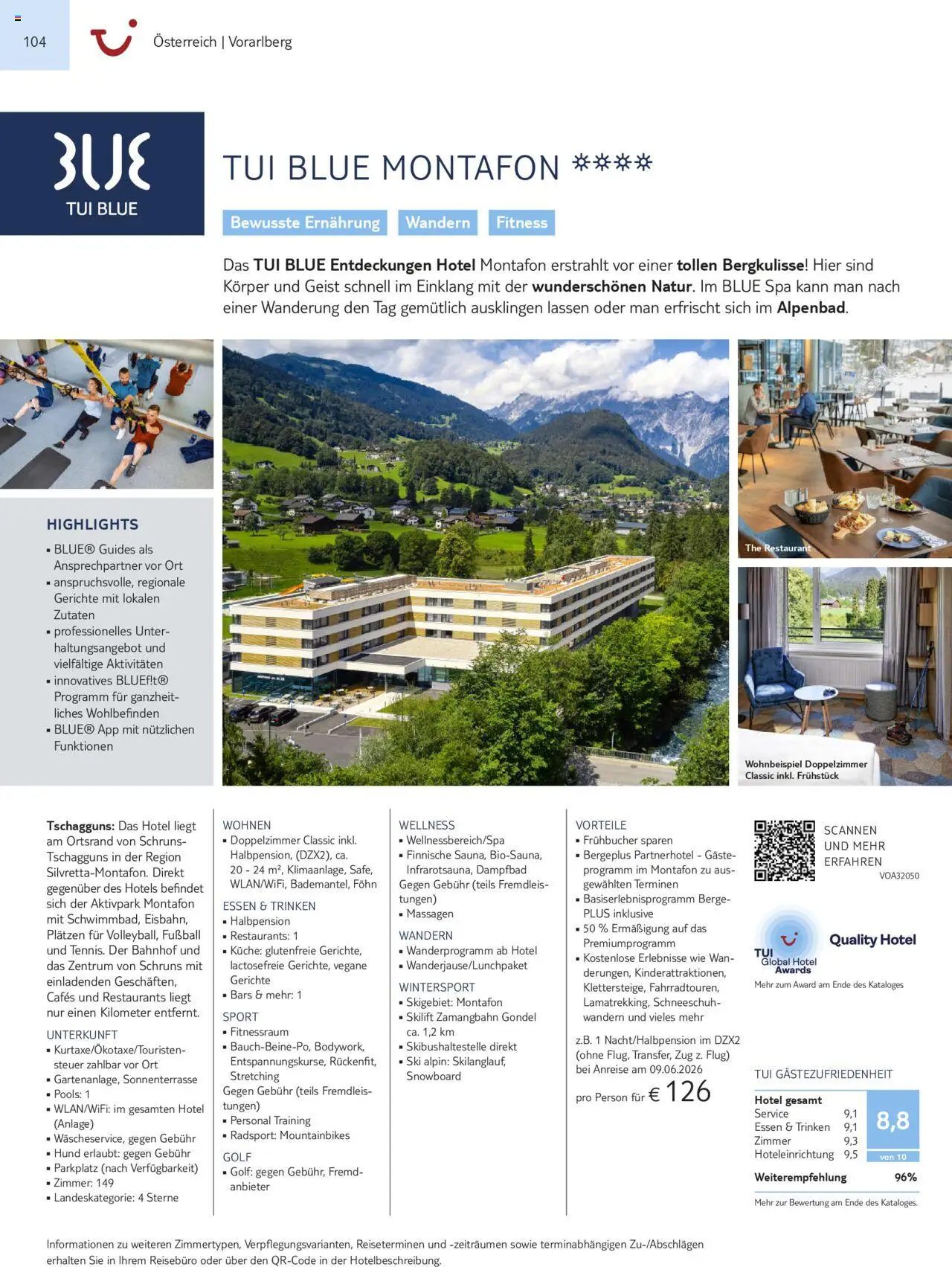 TUI Urlaub mit eigener Anreise 2025/26 – gültig ab 01.11.2025 | Seite: 104 | Produkte: Fußball, Ski, Snowboard, Gerichte