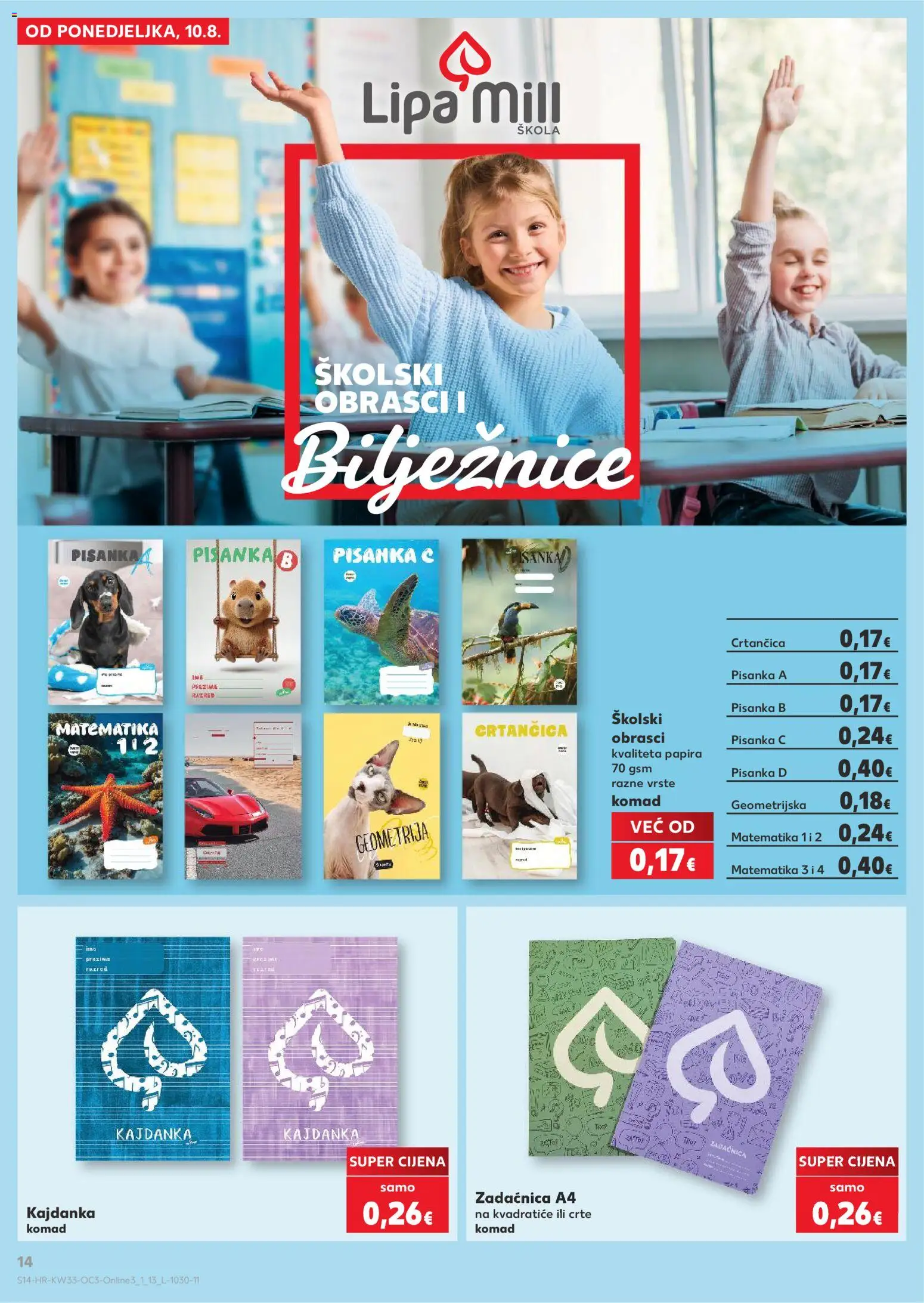 Kaufland HR akciós ujság - amely érvényes a következő dátumtól: 2026.08.10. | Oldal: 14