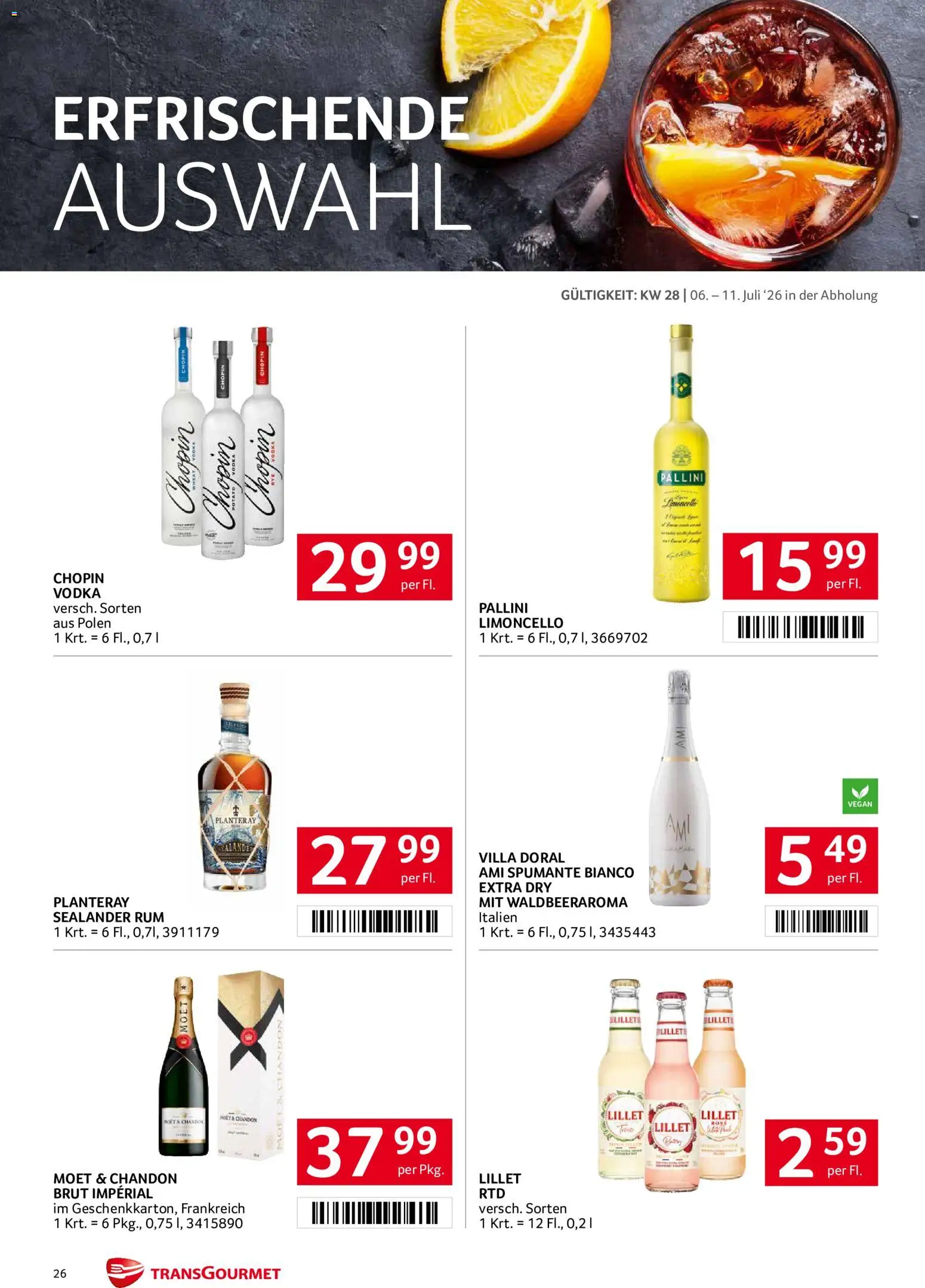 Transgourmet Flugblatt gültig ab 06.07.2026 | Seite: 26