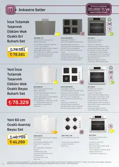 01.06.2026 tarihinden itibaren geçerli olan Arçelik kataloğu önizlemesi | Sayfa: 12 | Ürünler: Davlumbaz, Saat, Fırın, Ocak