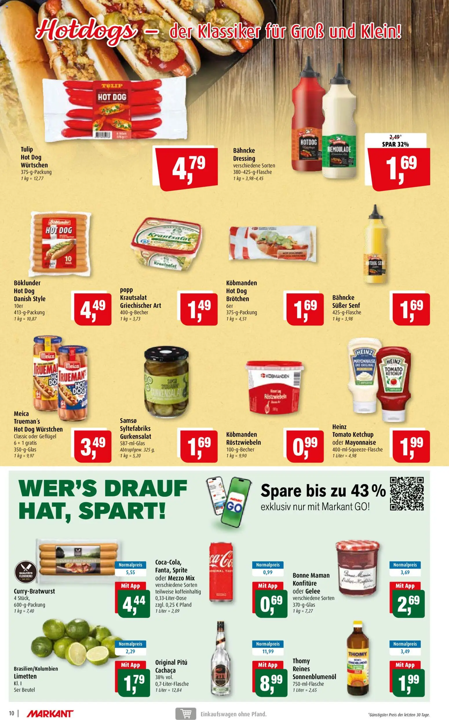 Markant Prospekt – gültig ab 20.07.2026 | Seite: 10 | Produkte: Mezzo mix, Sprite, Mayonnaise, Bonne maman
