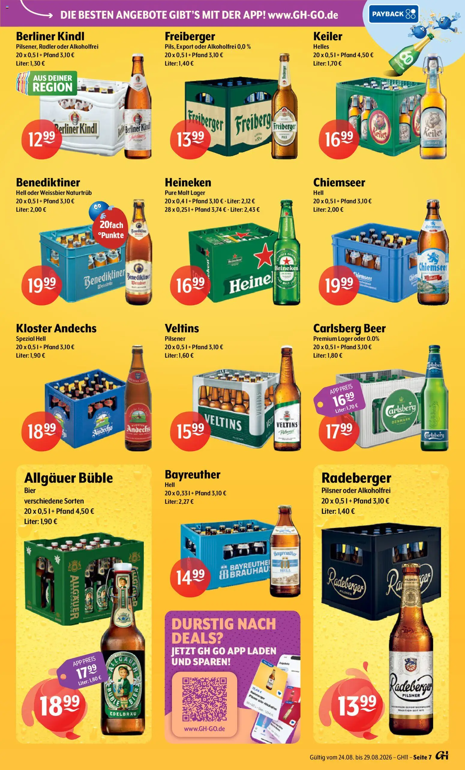 Getränke Hoffmann Prospekt – gültig ab 24.08.2026 | Seite: 7 | Produkte: Carlsberg, Bier, Weißbier, Veltins