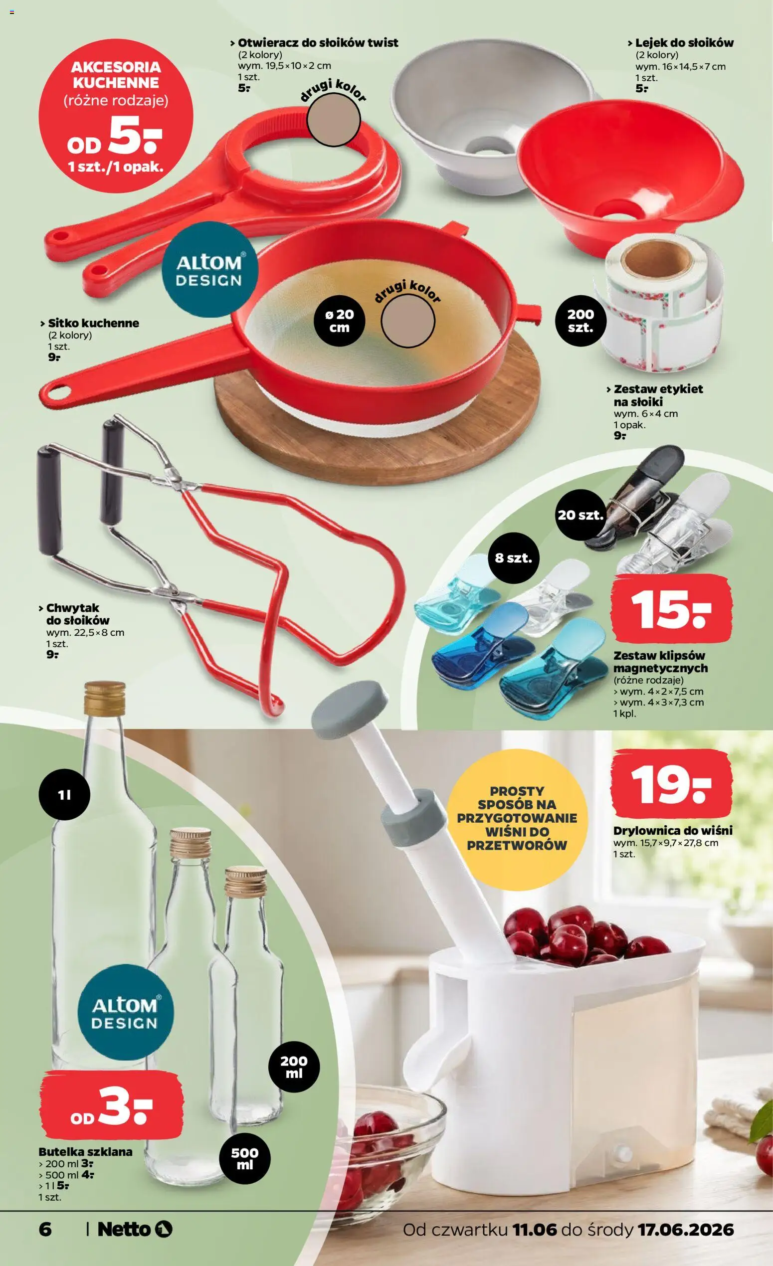 Netto gazetka od czwartku NonFood od 11.06.2026 | Strona: 6 | Produkty: Drylownica do wiśni