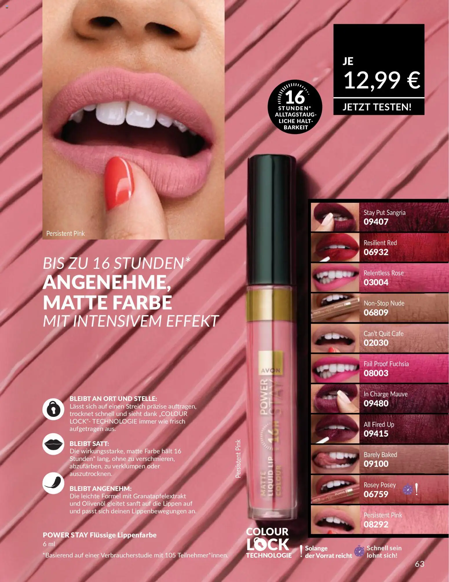 AVON Katalog Juni 2026 – gültig ab 01.06.2026 | Seite: 63 | Produkte: Olivenol