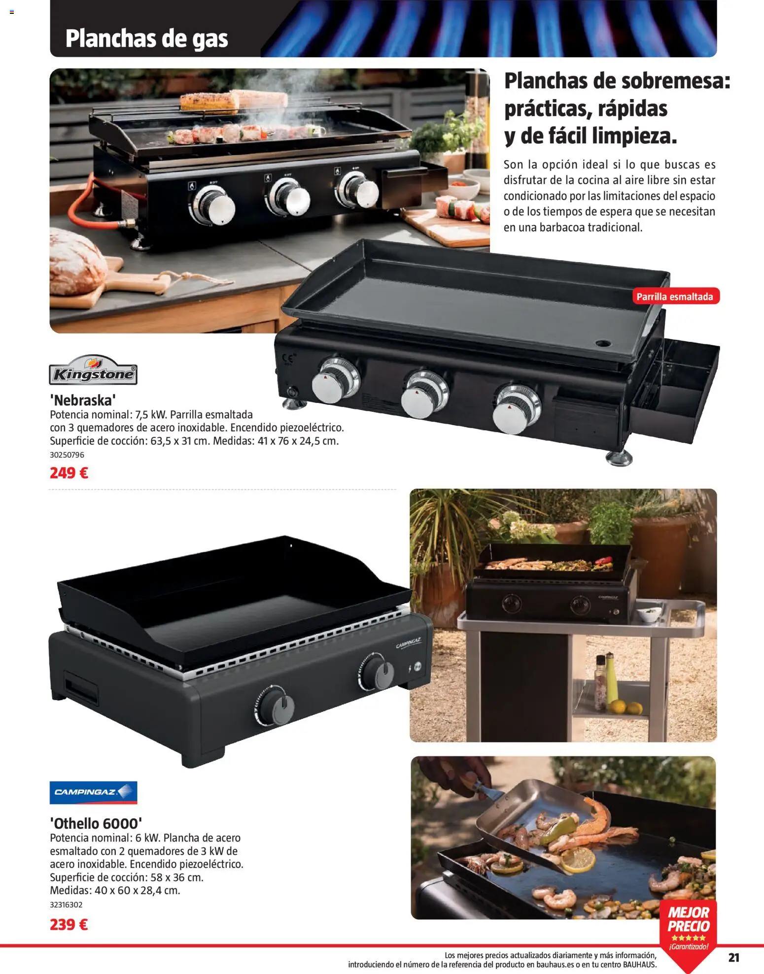 Bauhaus Barbacoas │ válido desde el 15.05.2026 | Página: 21 | Productos: Barbacoa, Cocina, Parrilla, Plancha