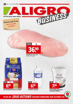 Aligro aktionen Business Chavannes, Matran, Genève, Sion ab 11.05.2026 gültig