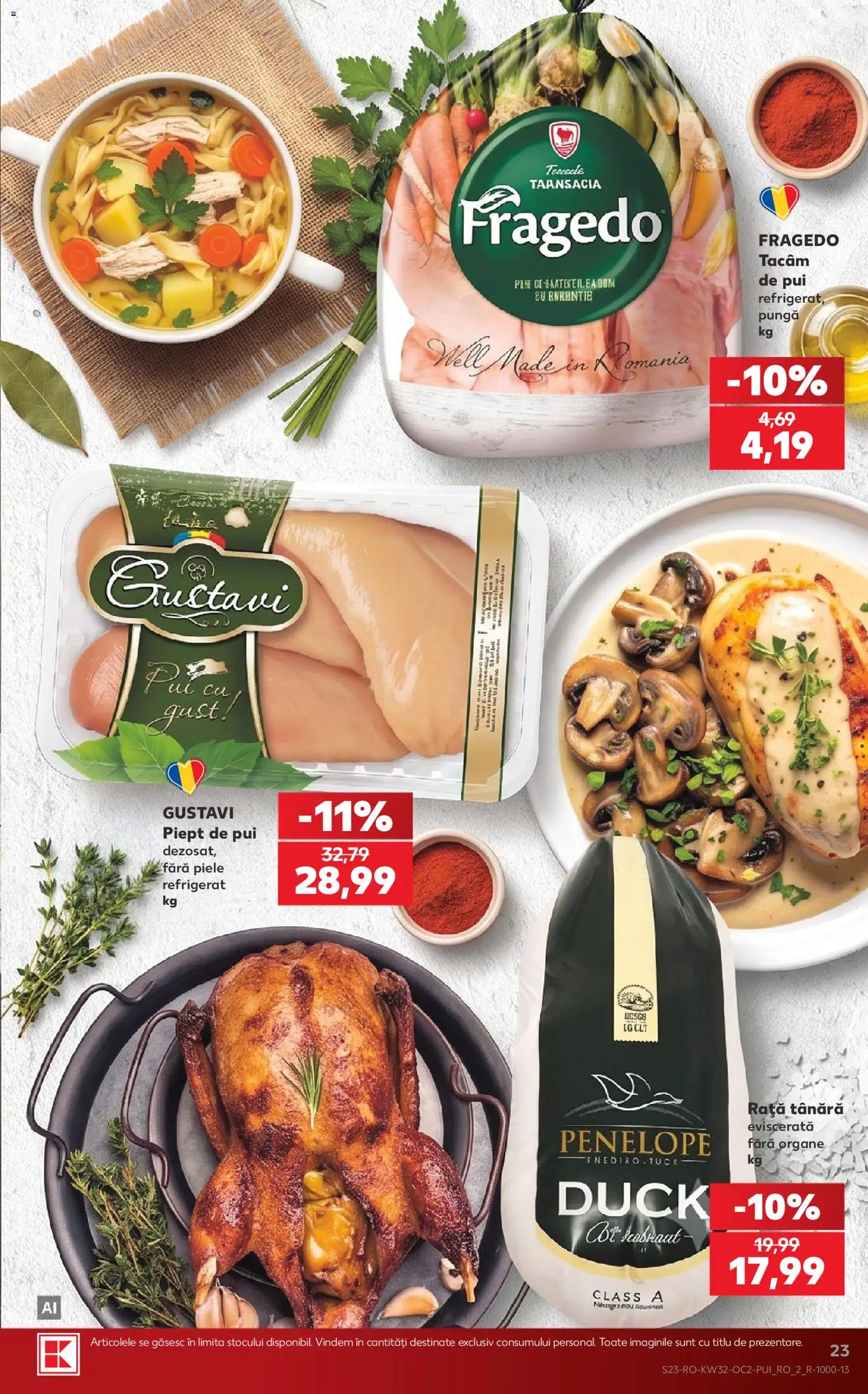 Noul catalog Kaufland – valabil de la 05.08.2026 | Pagină: 23 | Produse: Pungă, Hacıyatmaz Kedi Oyuncağı, Rață