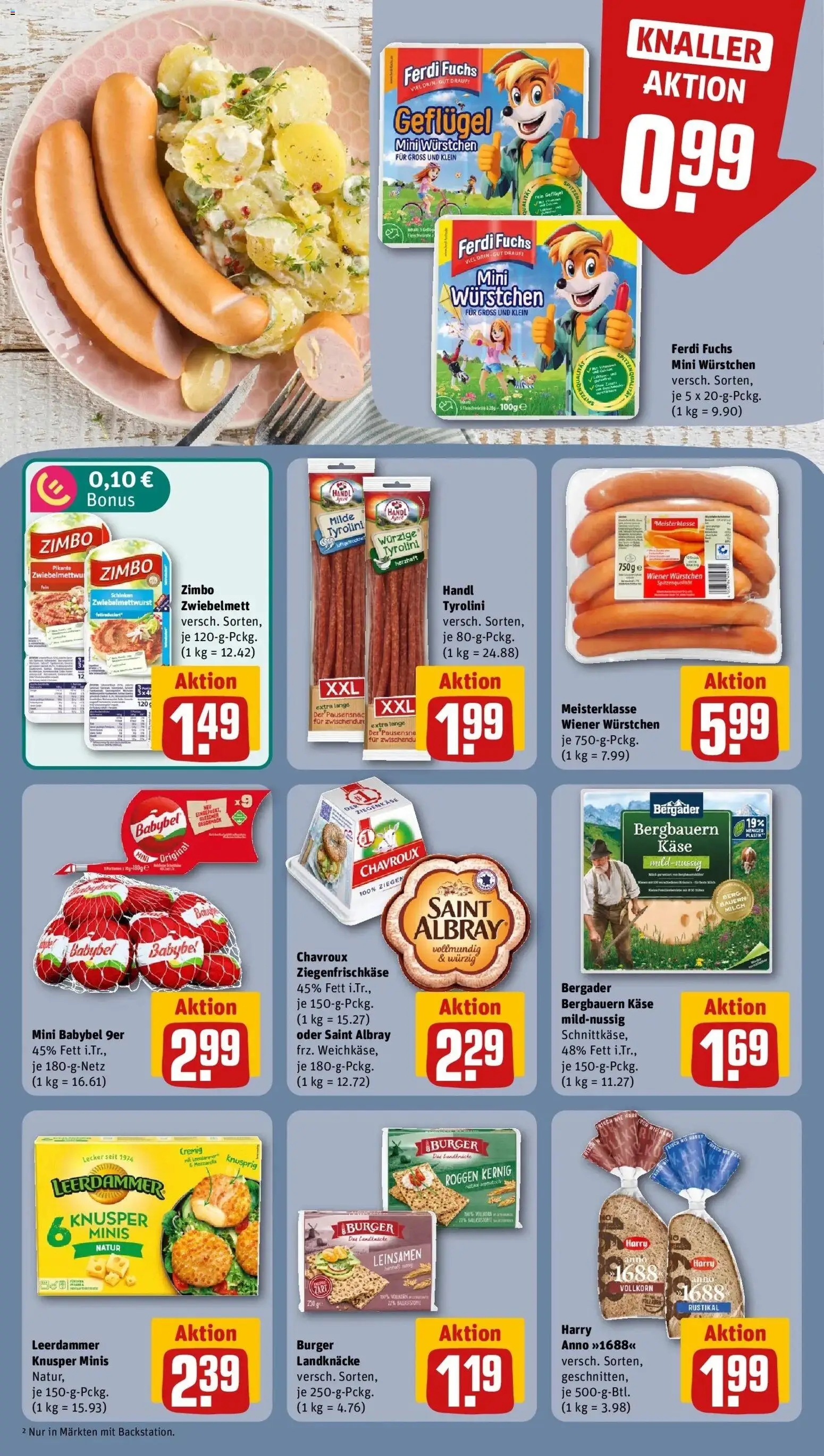 REWE Prospekt ab 07.09.2026 zum Blättern » Angebote | Seite: 12 | Produkte: Käse, Ziegenkäse, Burger, Babybel