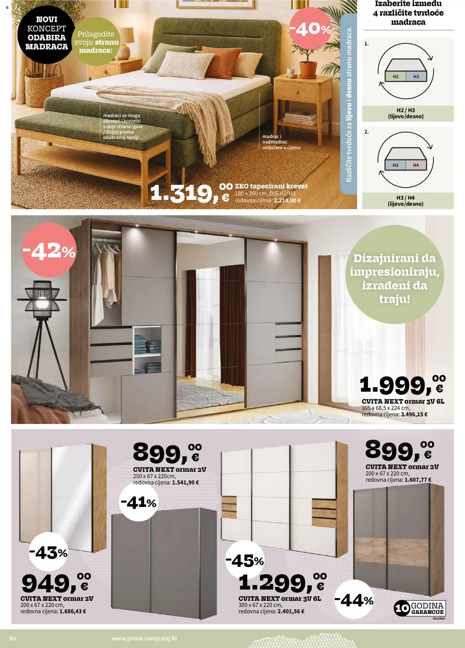 Prima katalog | vrijedi od 01.09.2026 | Stranica: 20 | Proizvodi: Krevet, Madrac, Ormar, Nadmadrac