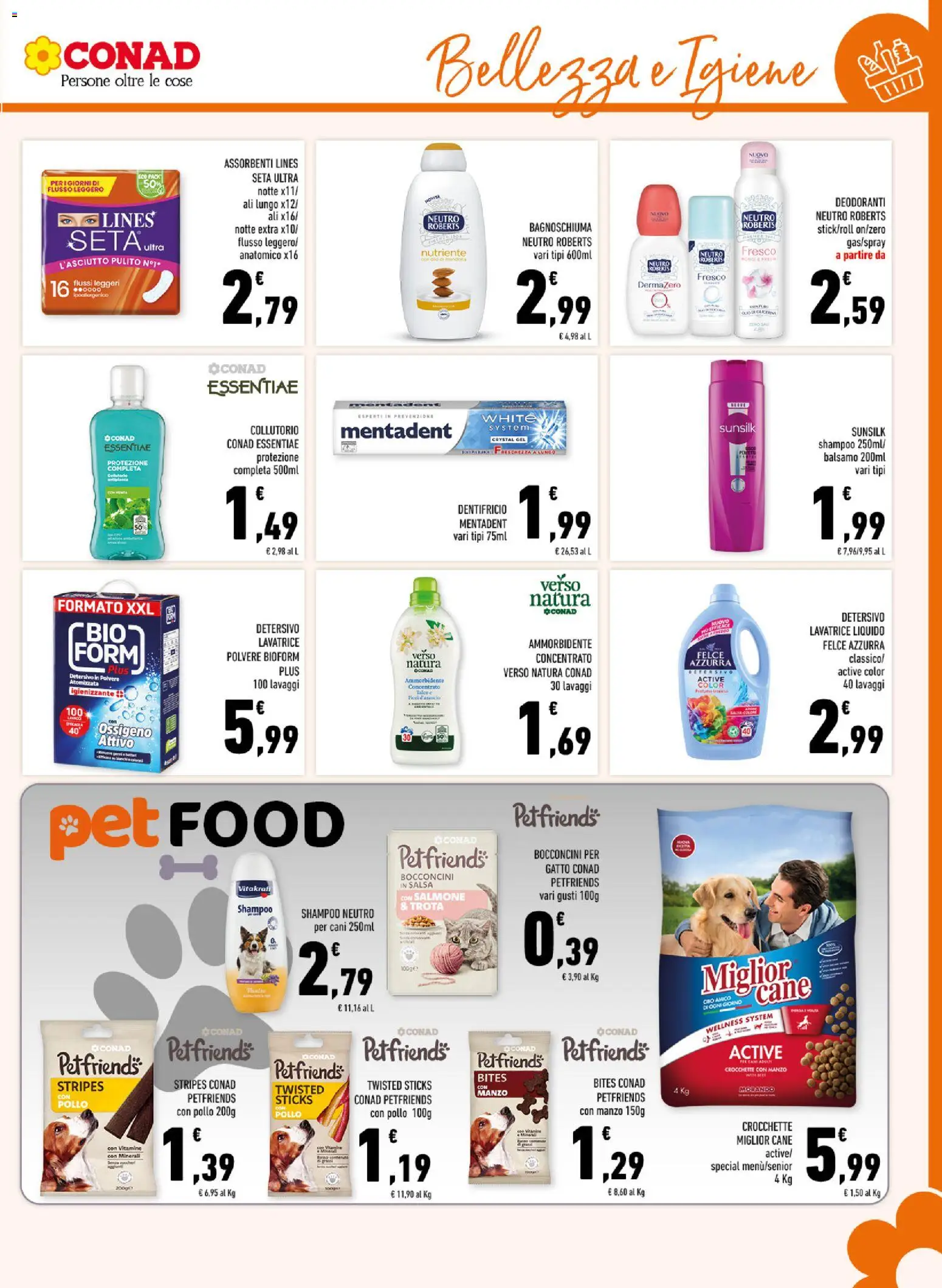Volantino Conad del 10/08/2026 | Pagina: 13 | Prodotti: Balsamo, Pollo, Manzo, Lavatrice