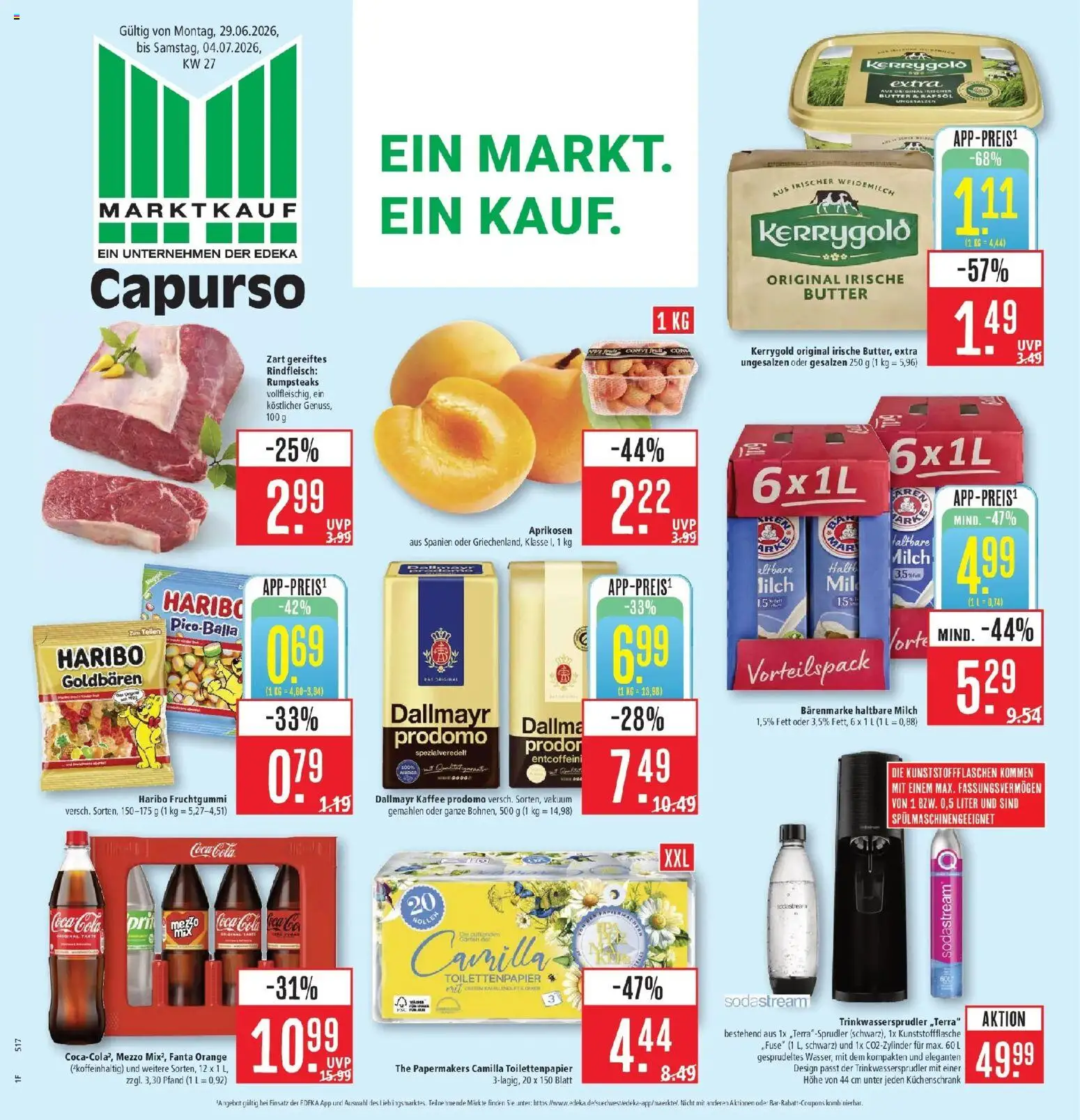 Marktkauf - Marktkauf: Wochenangebote – gültig ab 29.06.2026 | Seite: 1 | Produkte: Coca cola, Haribo, Cola, Dallmayr