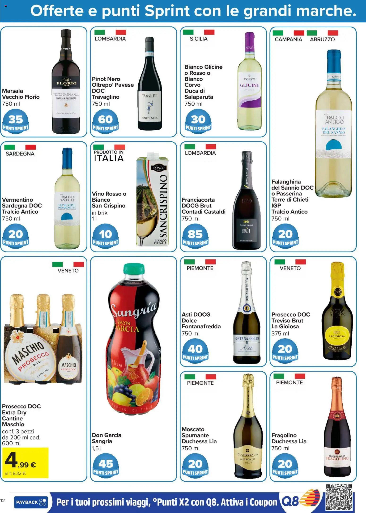 Volantino Carrefour del 13/07/2026 | Pagina: 12 | Prodotti: Prosecco, Vino, Spumante, Vino rosso