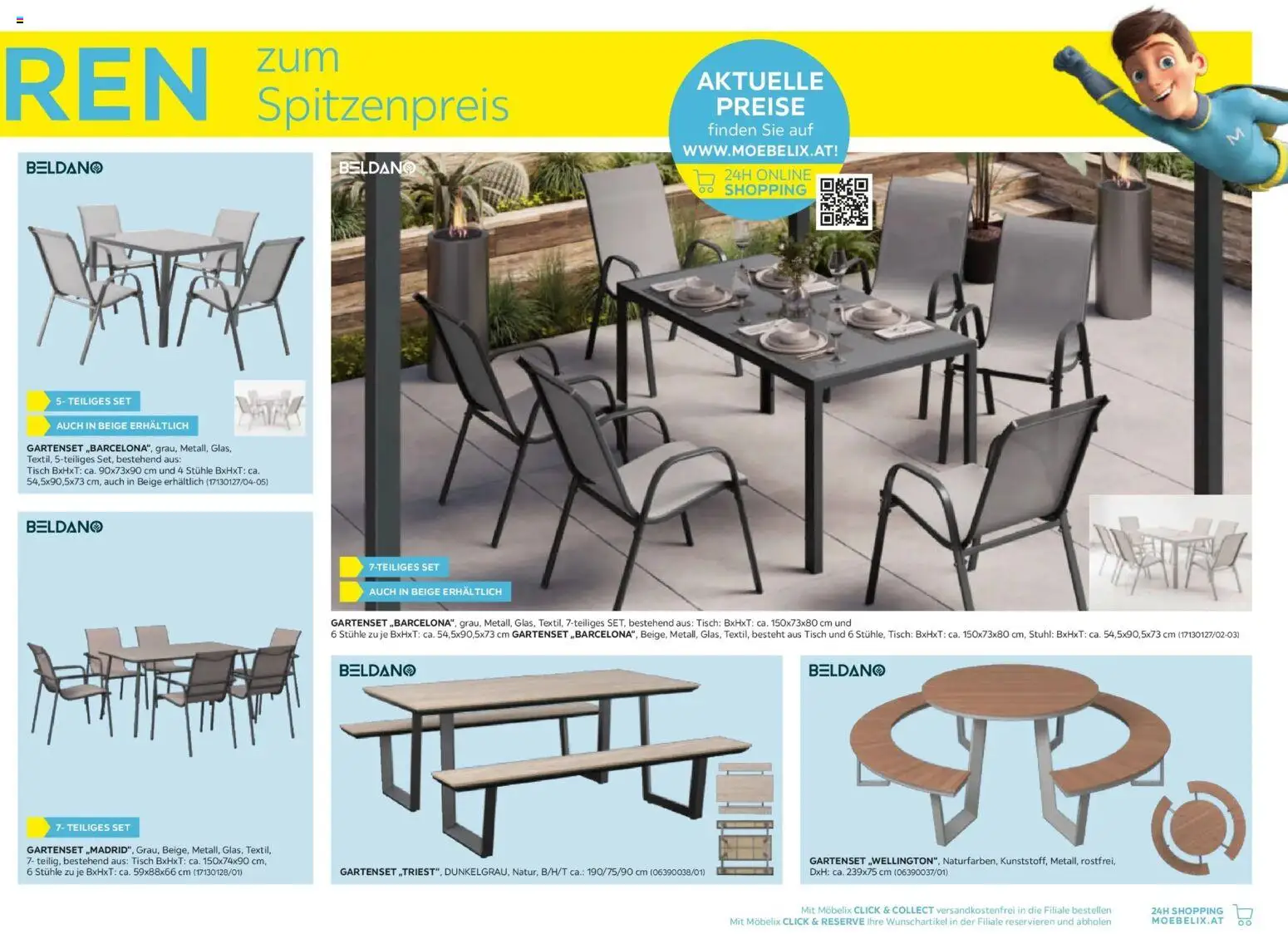 Möbelix Gartenmöbel Mistelbach, Zams, Zell Am See gültig ab 13.04.2026 | Seite: 19 | Produkte: Tisch, Stuhl
