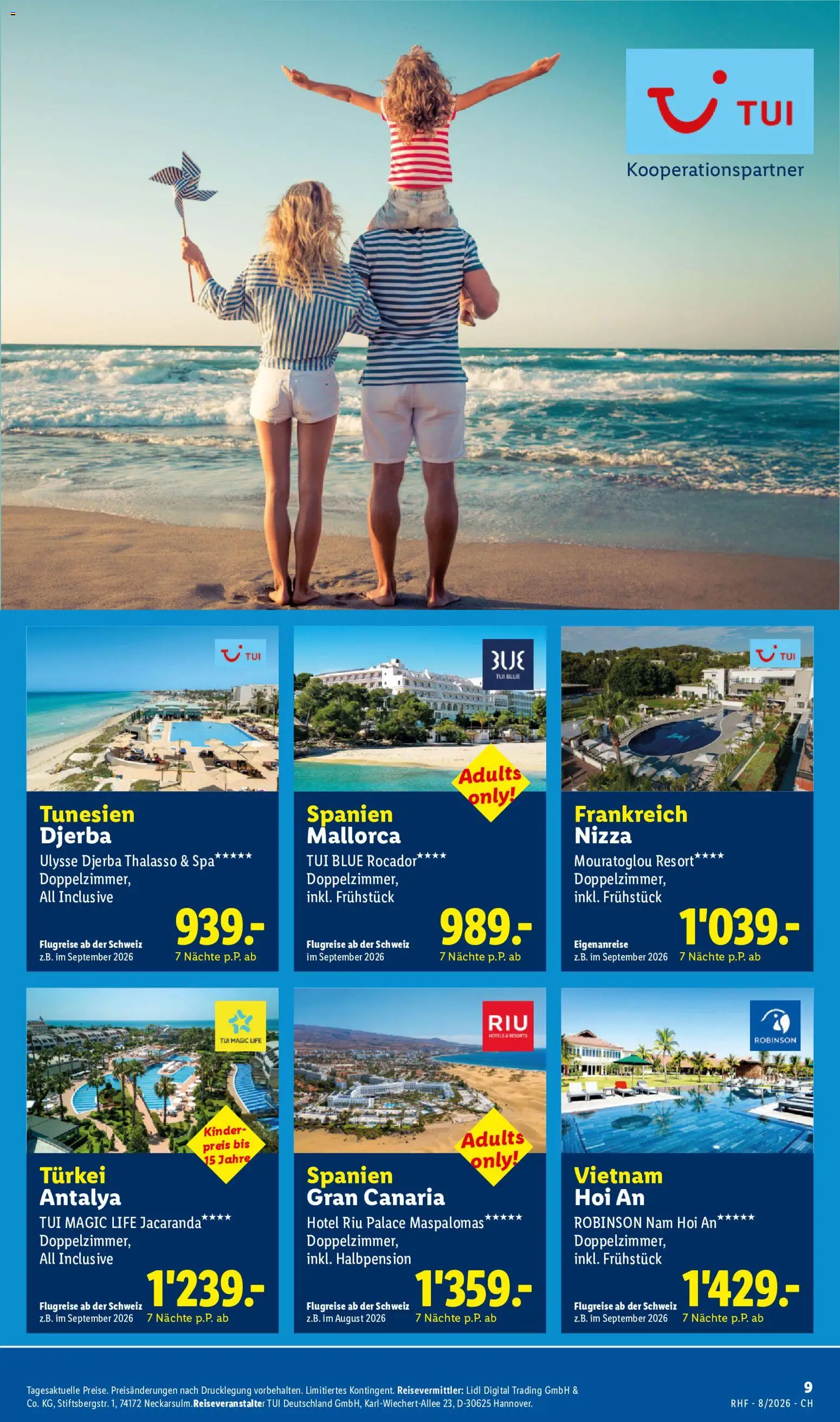 Lidl aktionen Reise-Highlights – gültig ab 29.07.2026 | Seite: 9