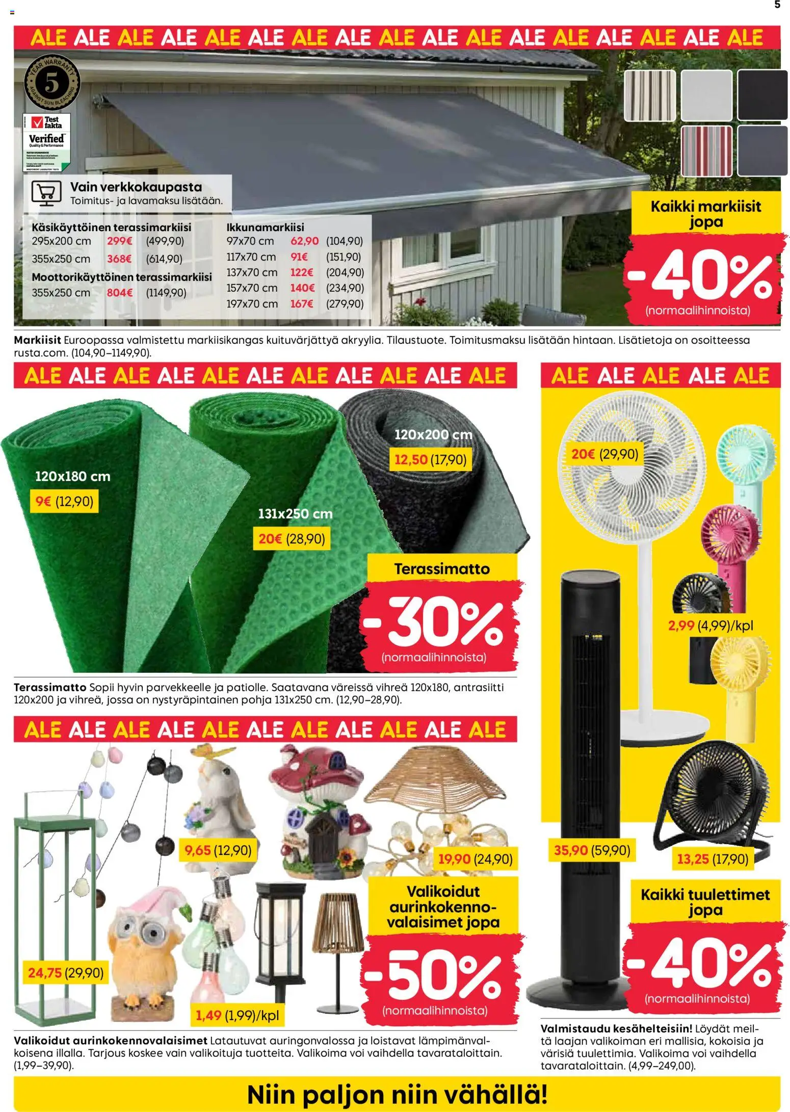 Rusta tarjoukset – voimassa 29/06/2026 alkaen | Sivu: 5